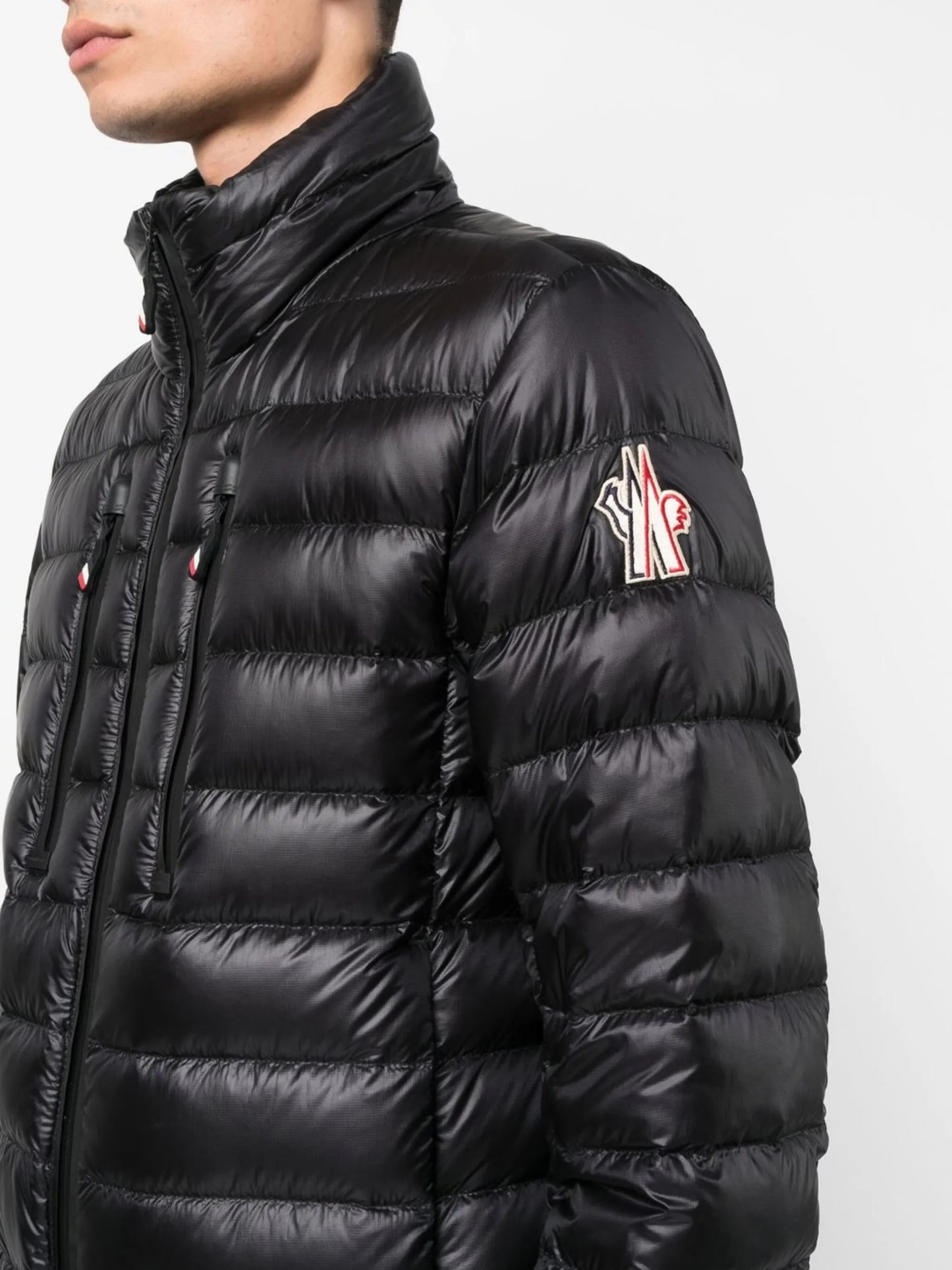 high-neck puffer jacket