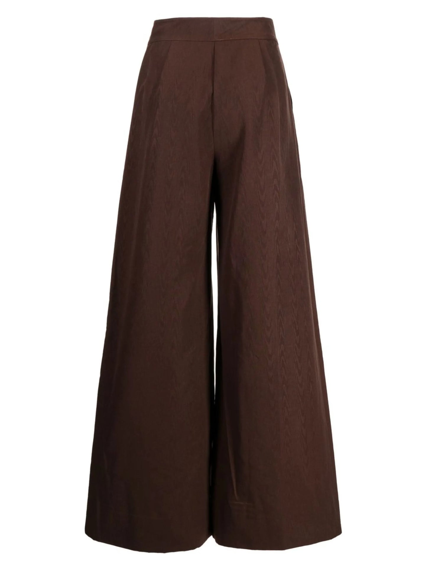 high-waist wide-leg trousers