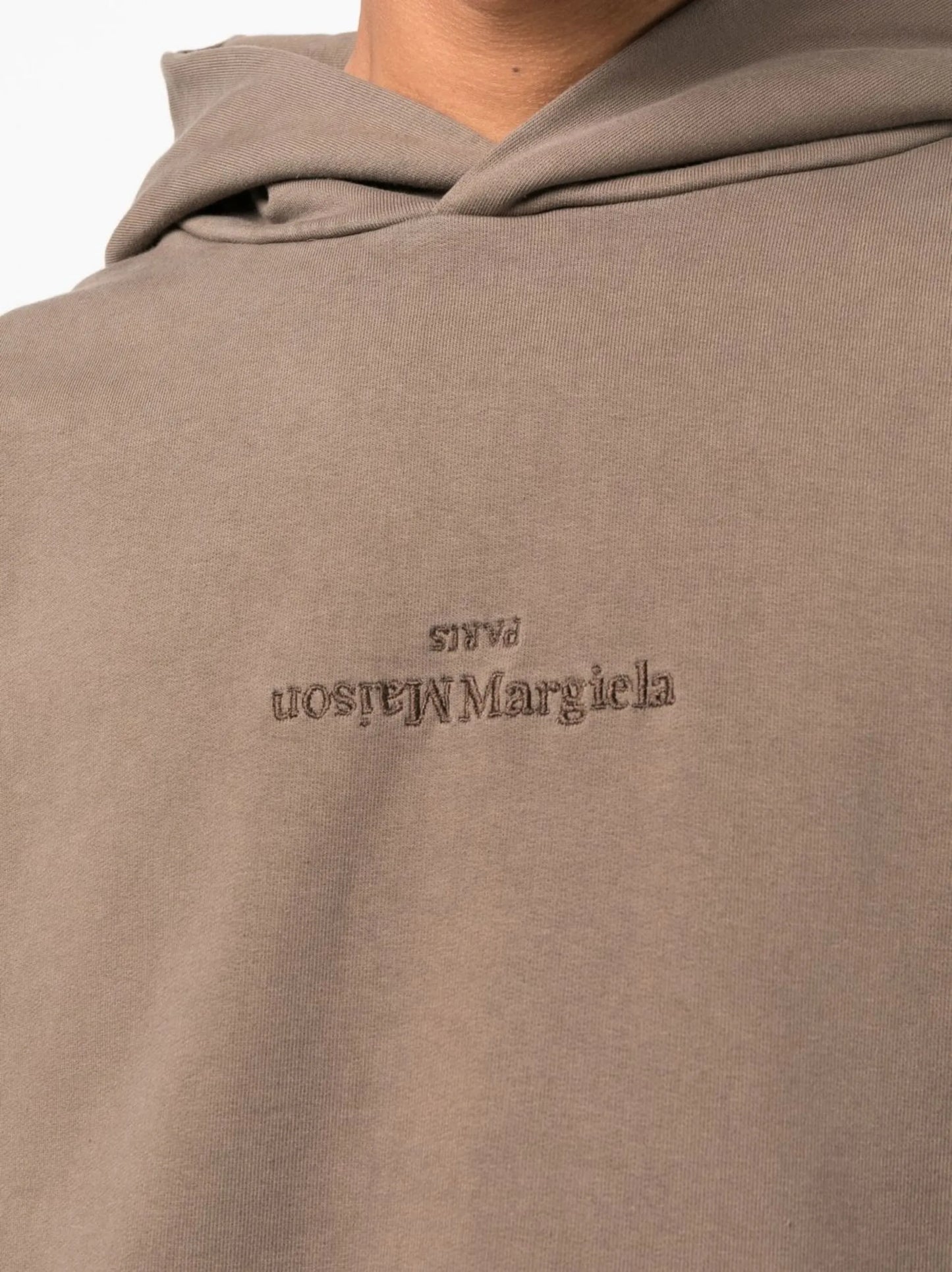 logo-embroidered cotton hoodie
