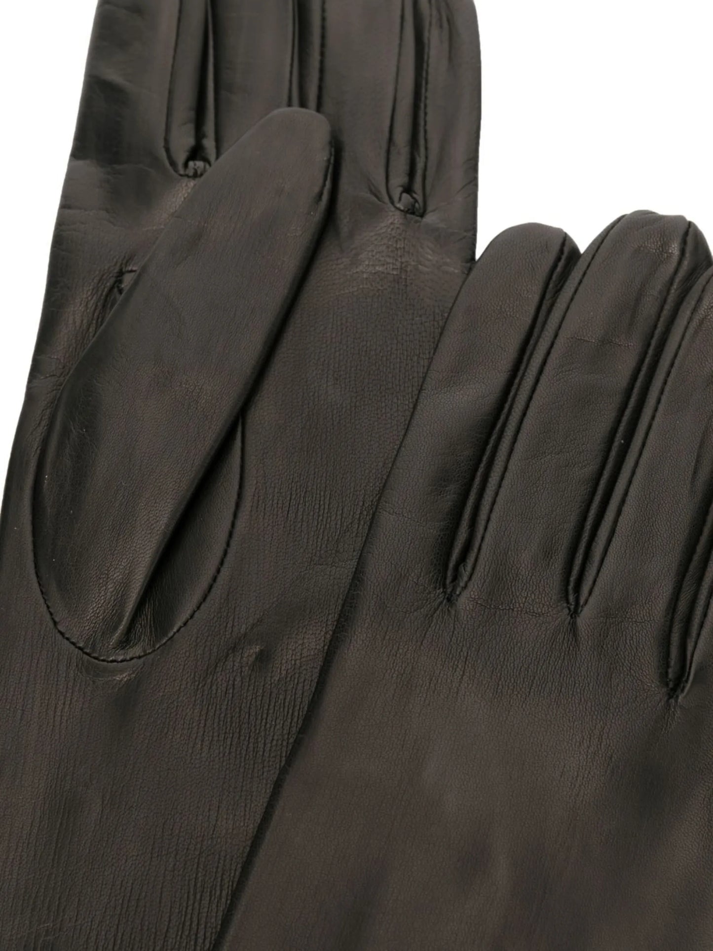 elbow-length leather gloves