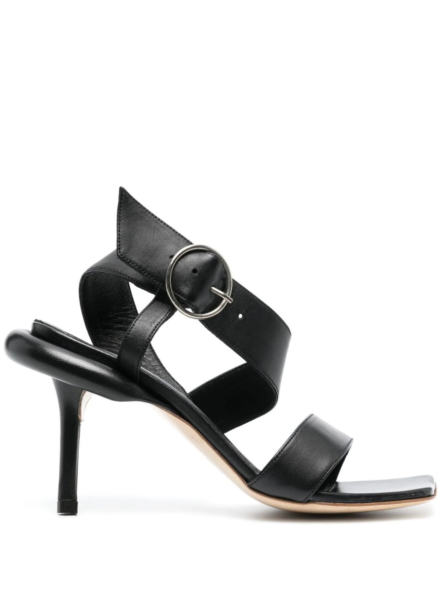 100mm ankle-strap leather sandals