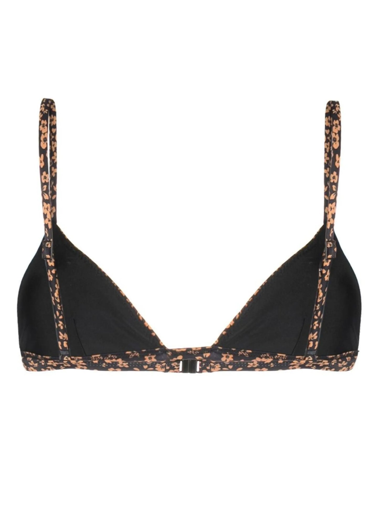 floral-print bikini top