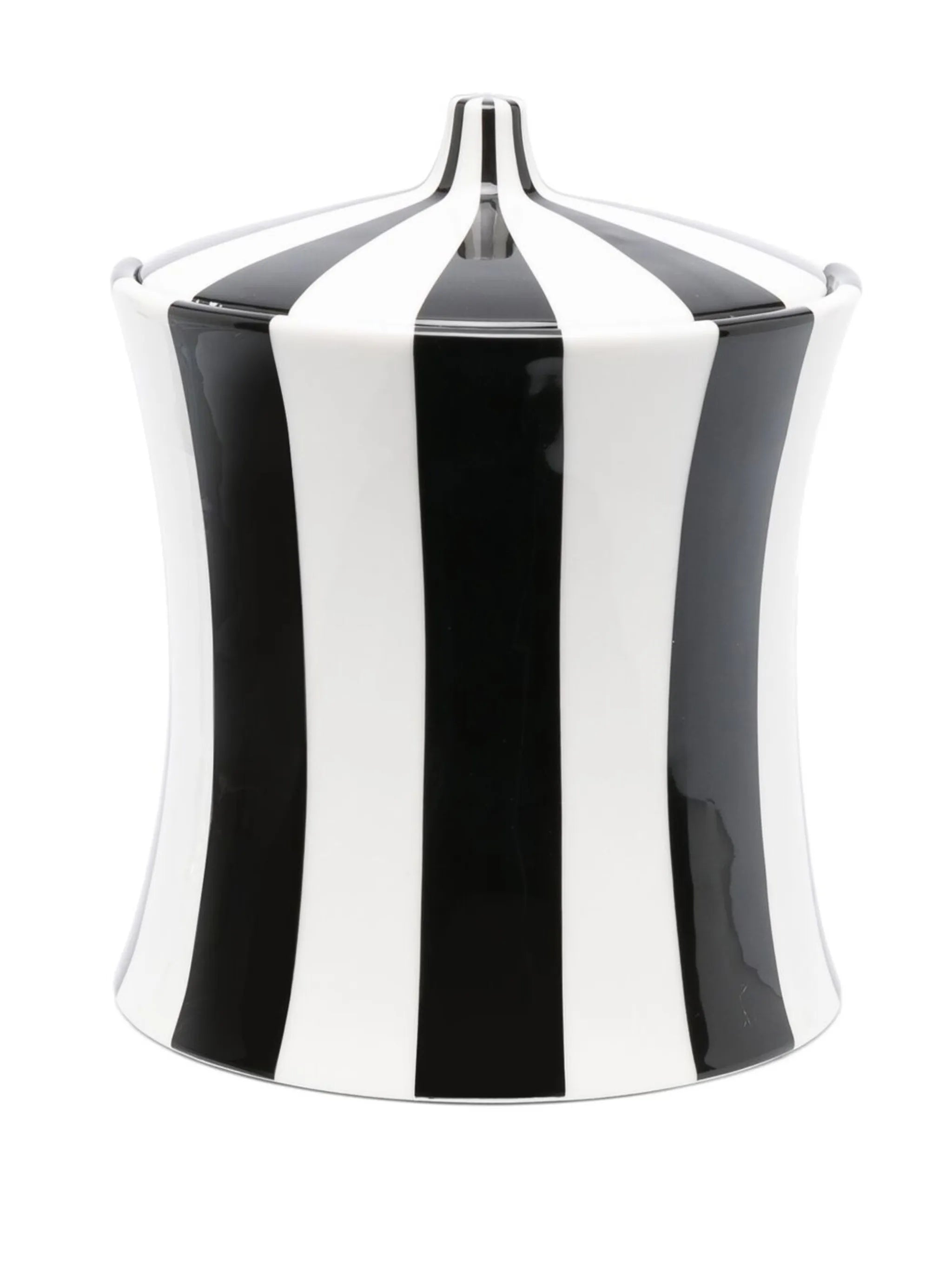 striped ceramic ice bucket