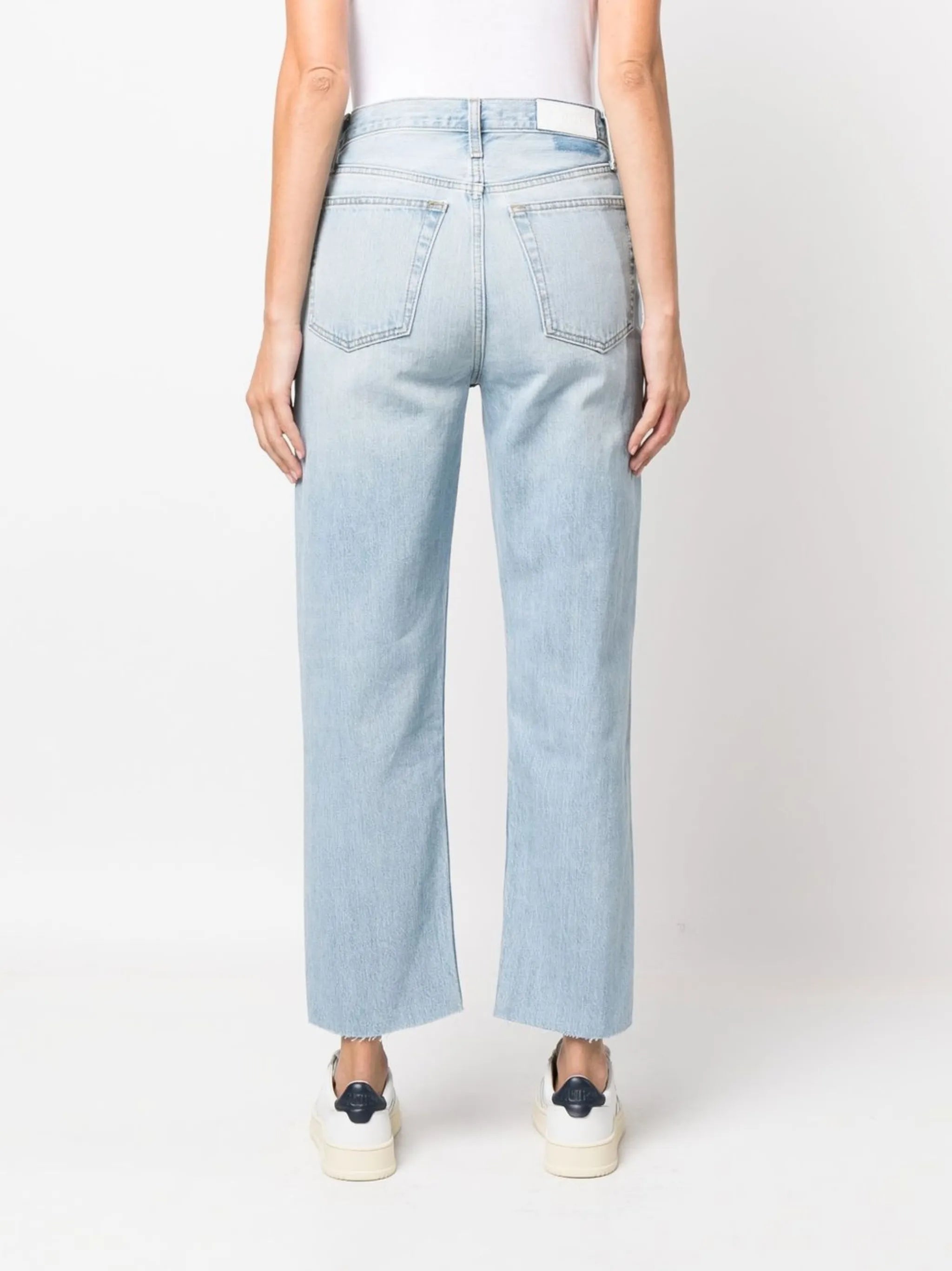 '70s ripped-knee cropped jeans