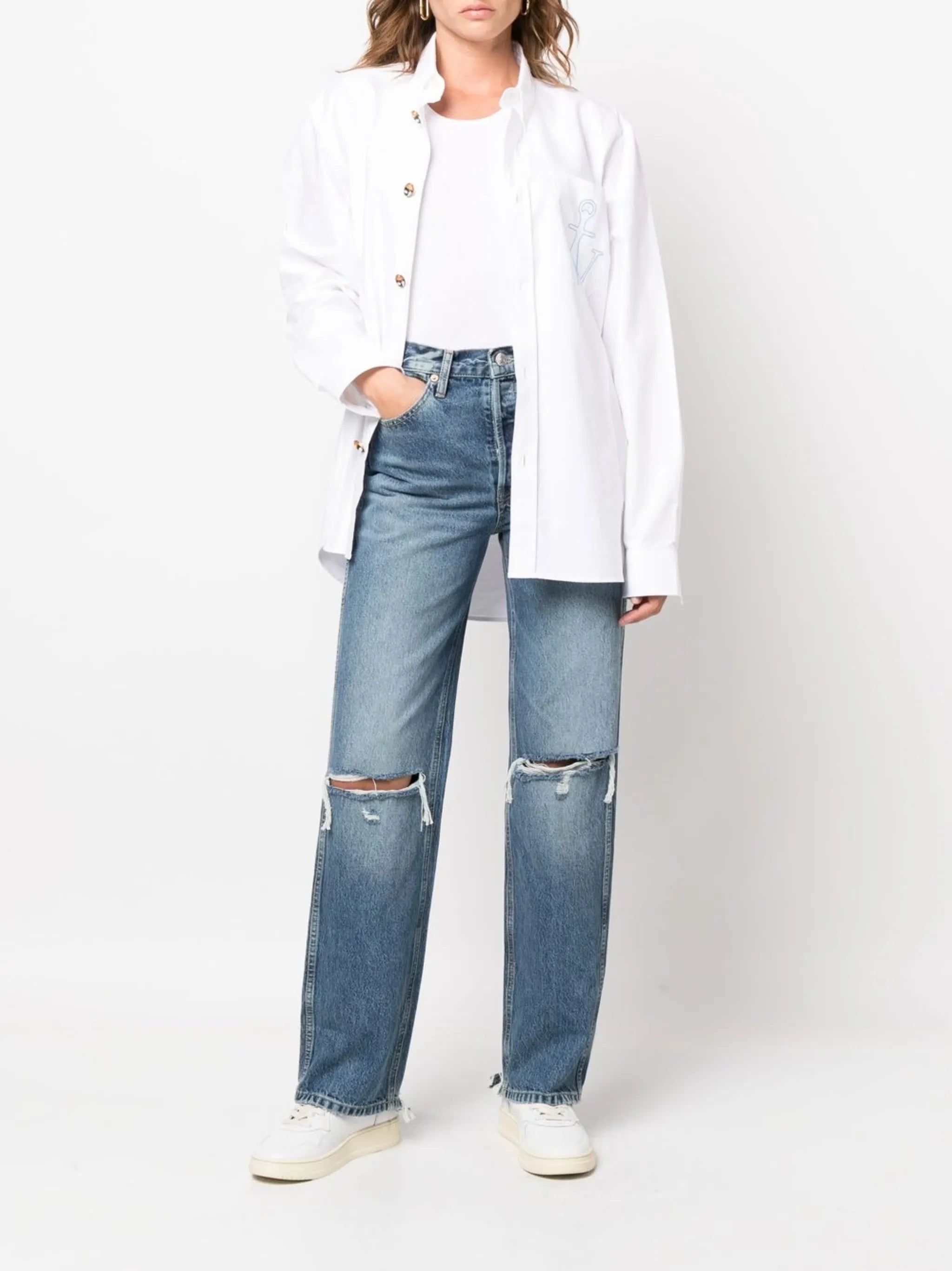 '90s high-rise loose jeans