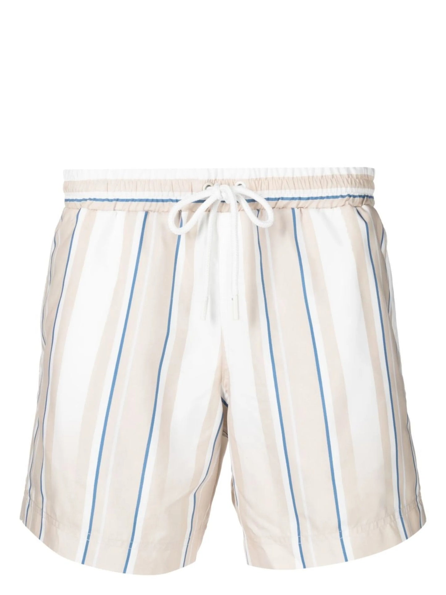 faded-stripe swim shorts