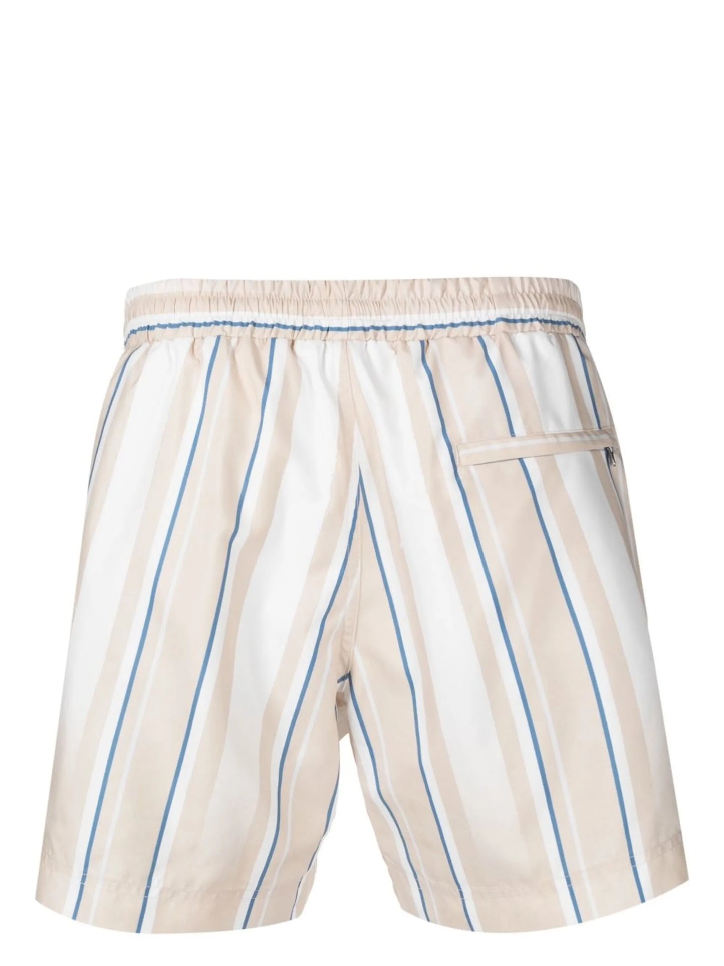 faded-stripe swim shorts