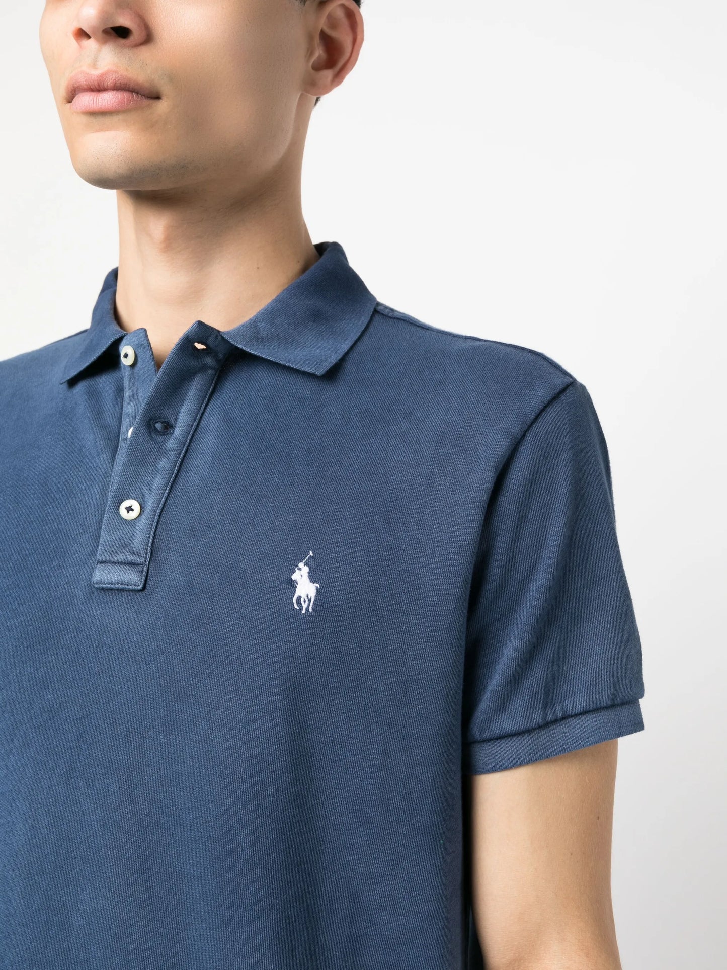 embroidered-logo polo shirt