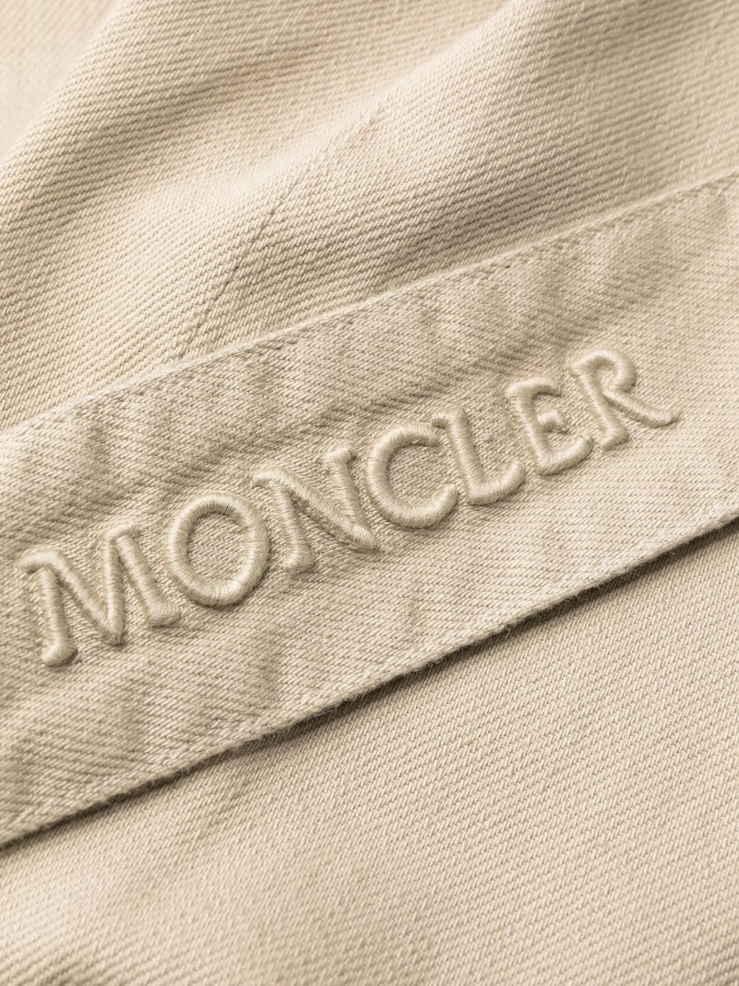logo-embroidered cotton trousers