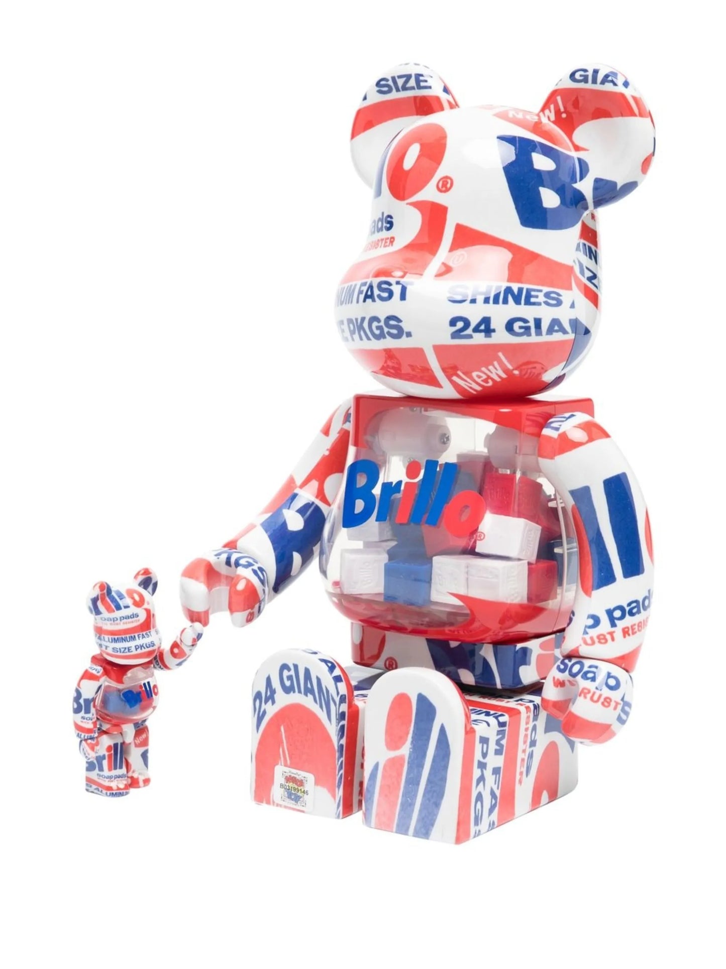 x Andy Warhol Brillo BE@RBRICK figure set