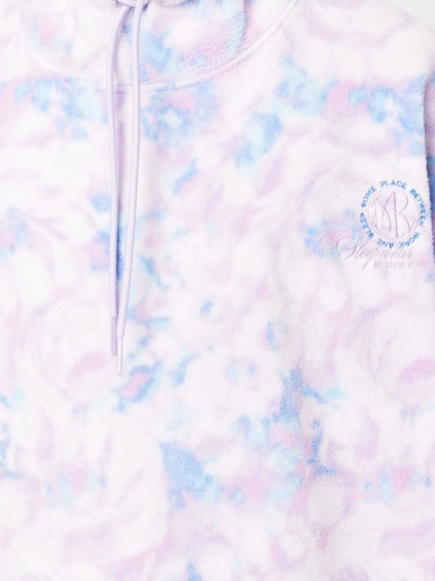 floral-print fleece jumper