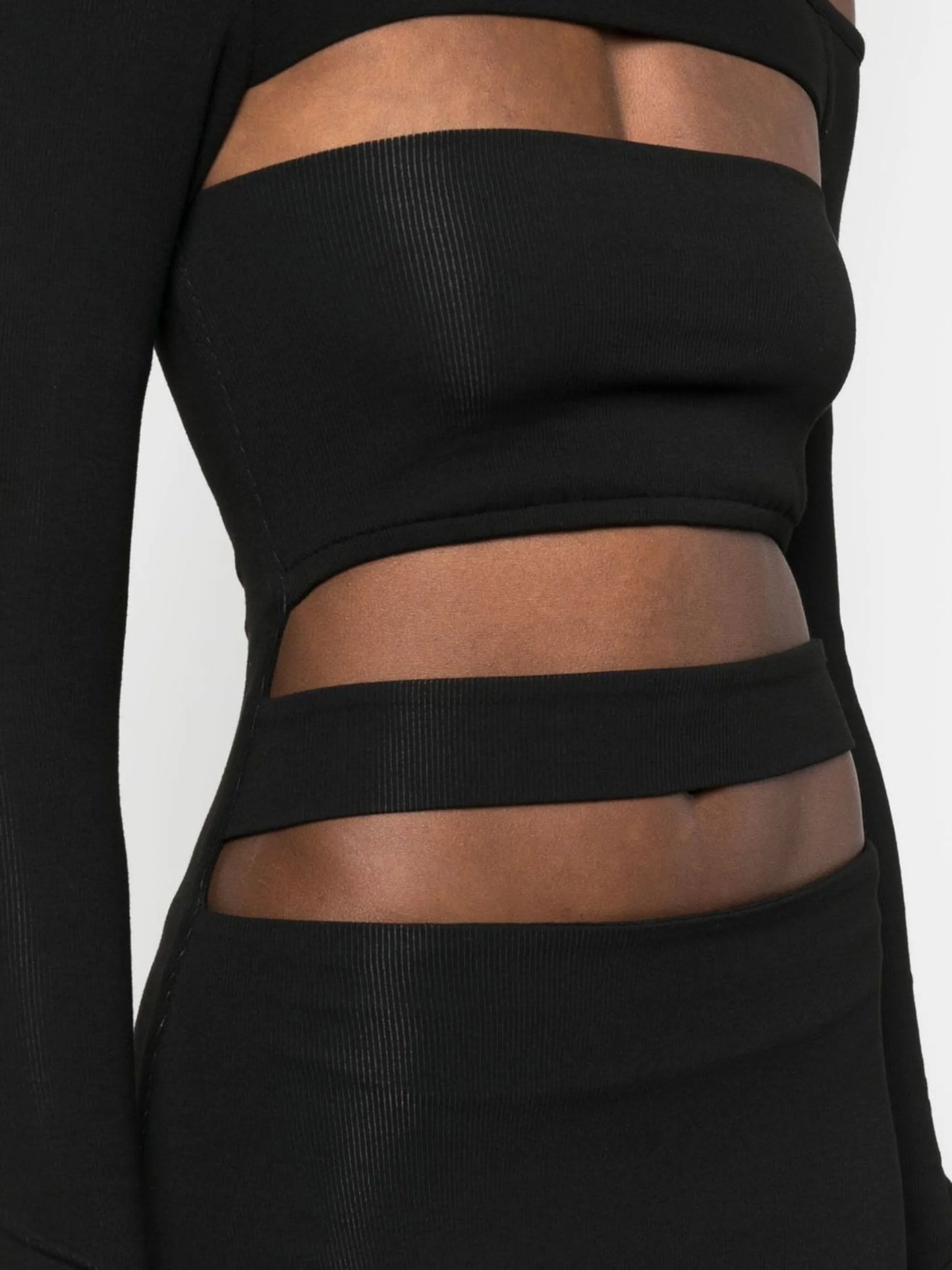 off-shoulder bandage dress