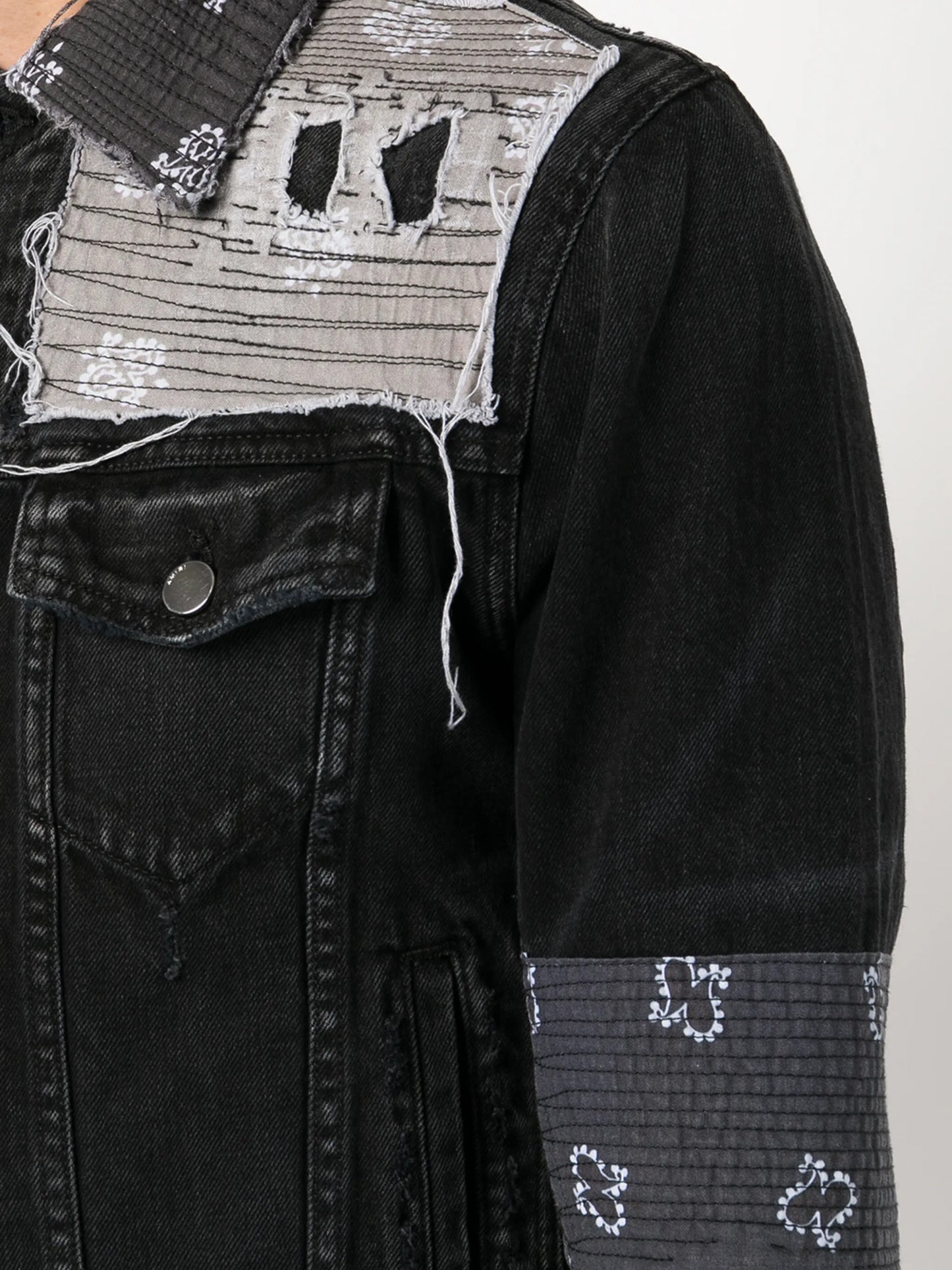 patchwork denim jacket