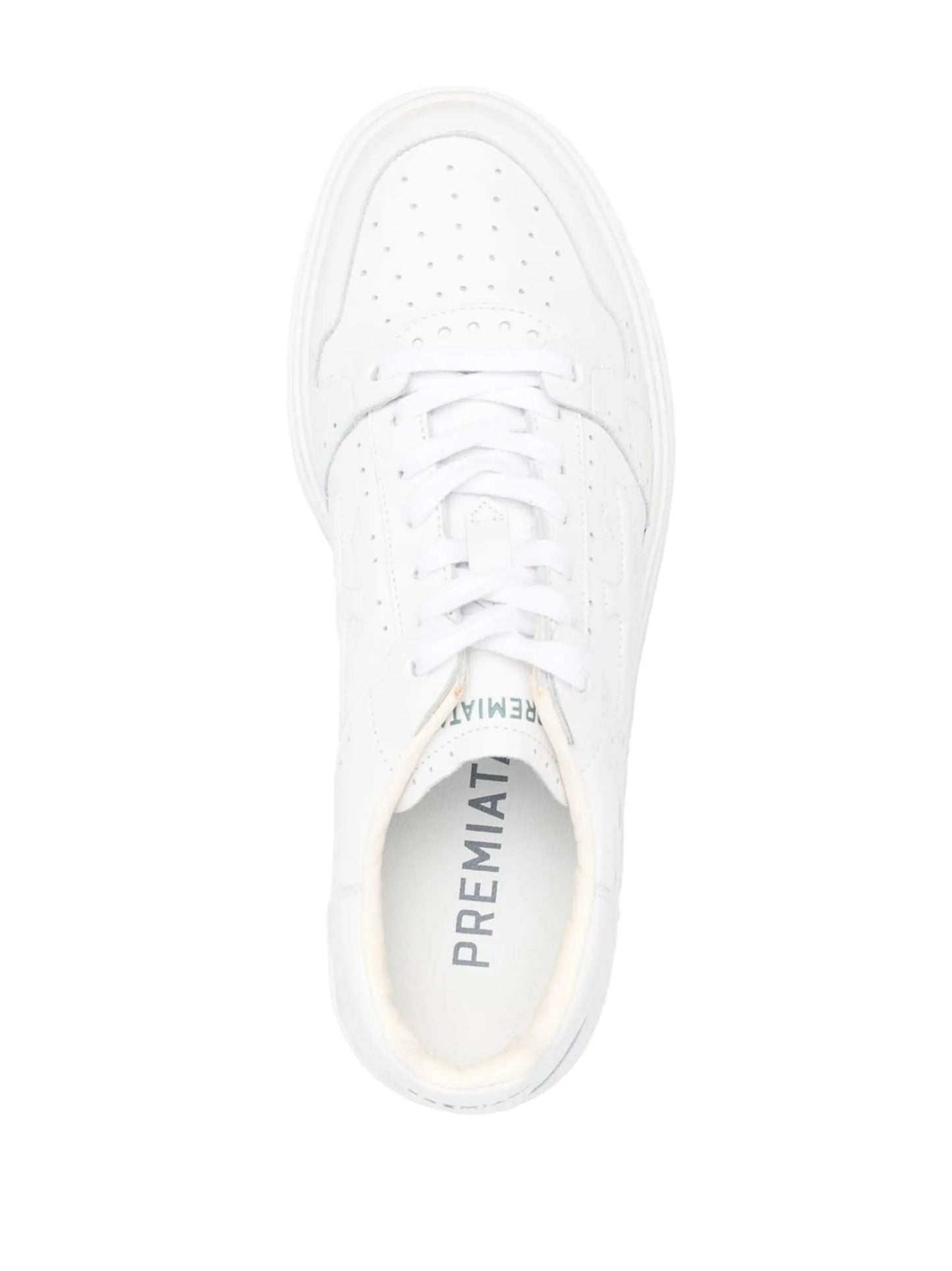patch-detail lace-up sneakers