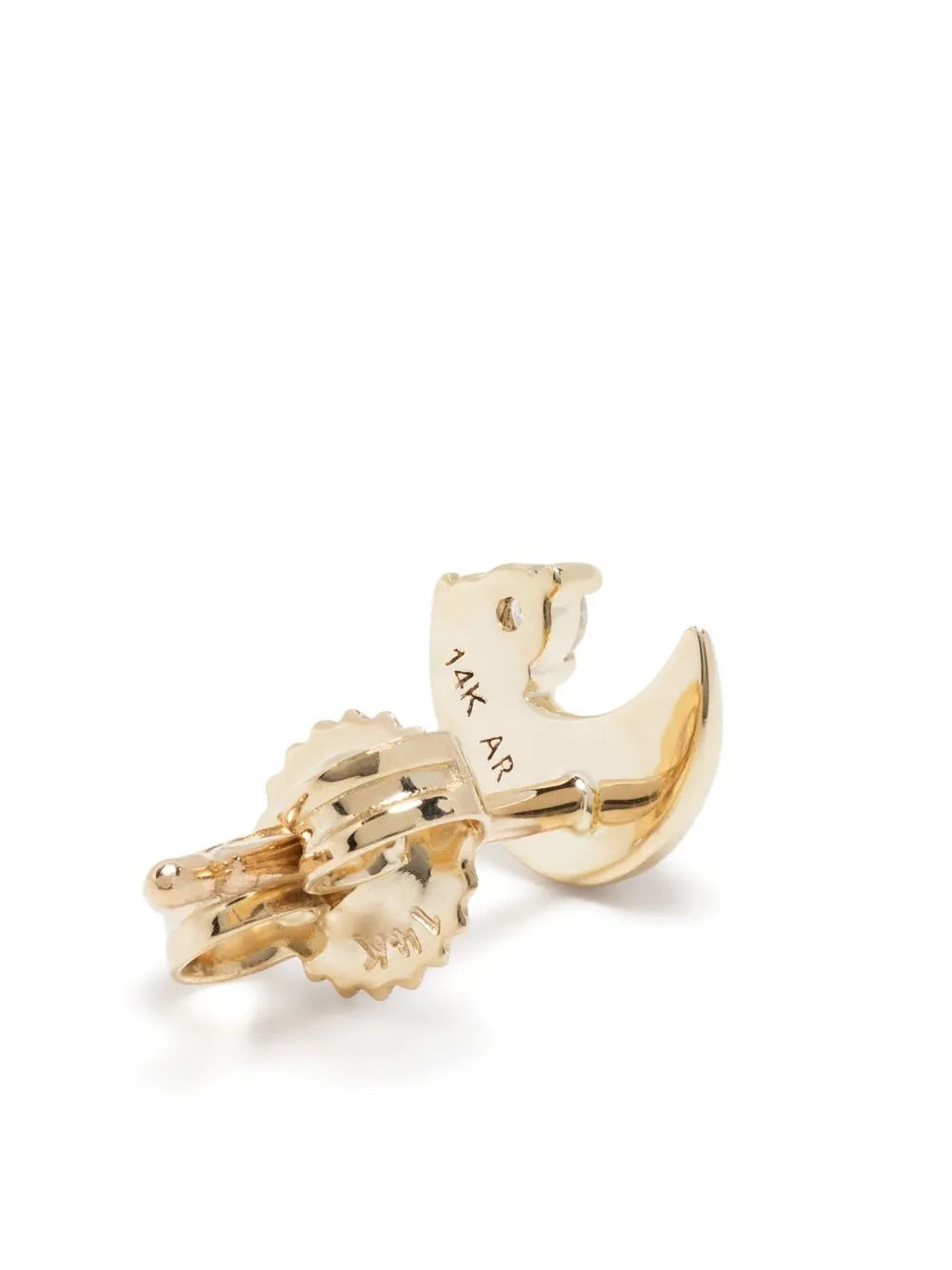 14kt yellow gold Super TIny diamond stud