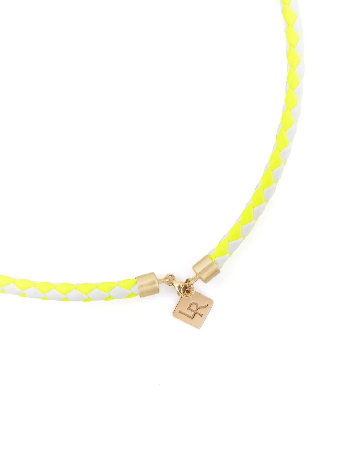 14kt yellow gold smiley face cord necklace