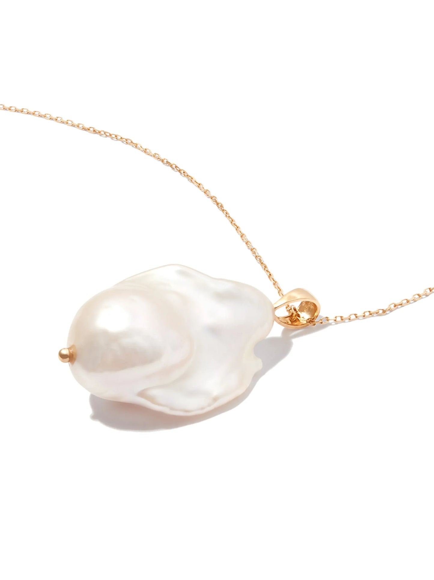 14kt yellow gold pearl necklace