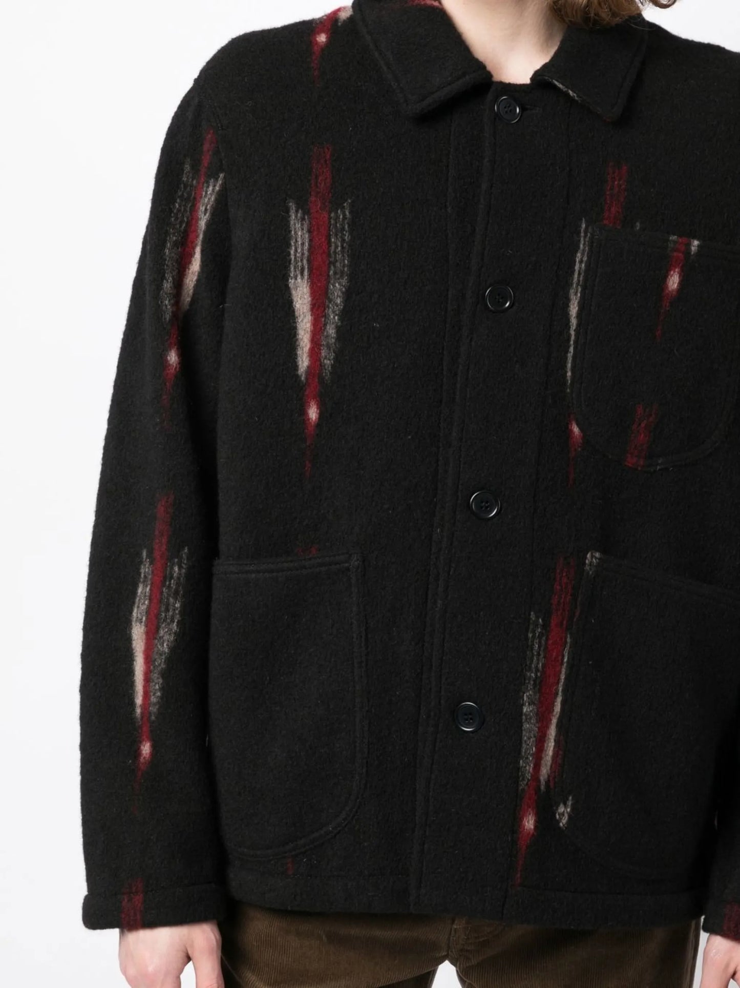 Labour Chore geometric-print jacket