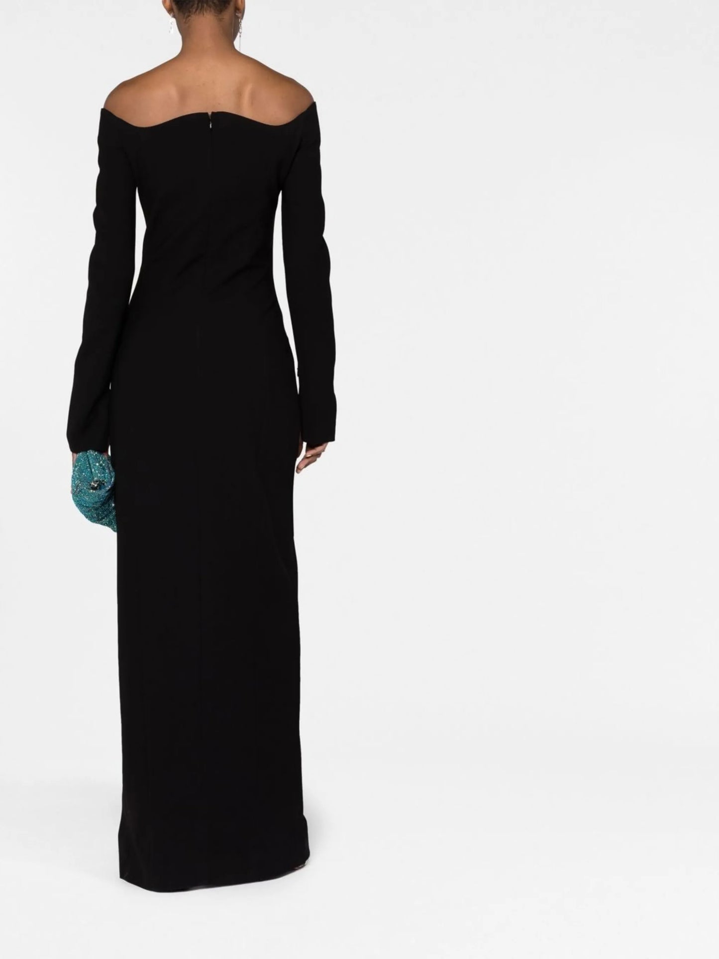 off-shoulder long dress