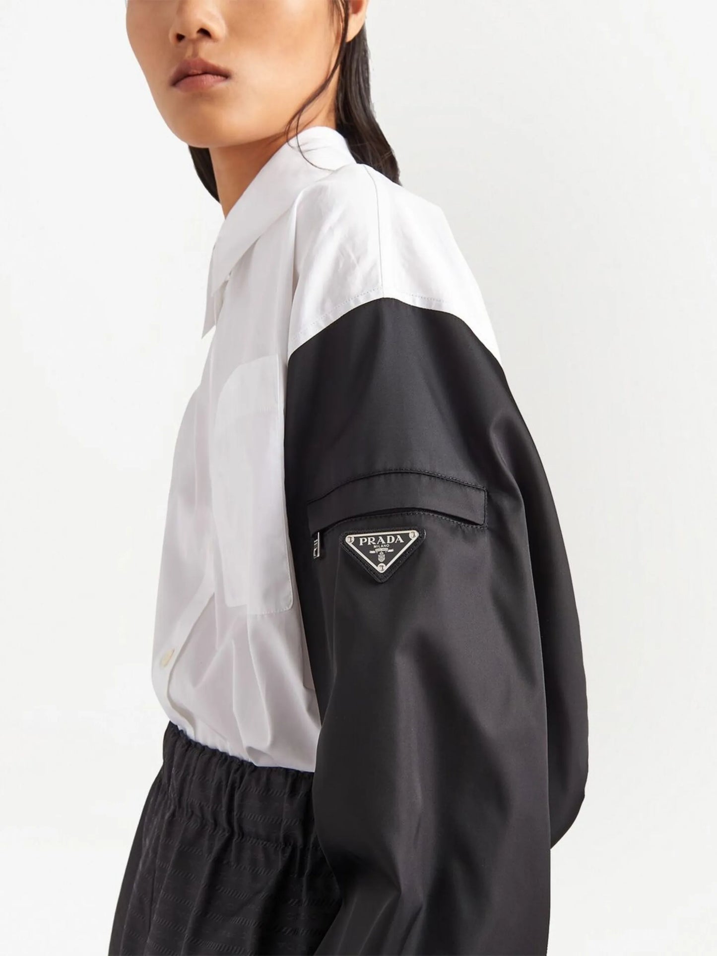 Re-Nylon poplin shirt