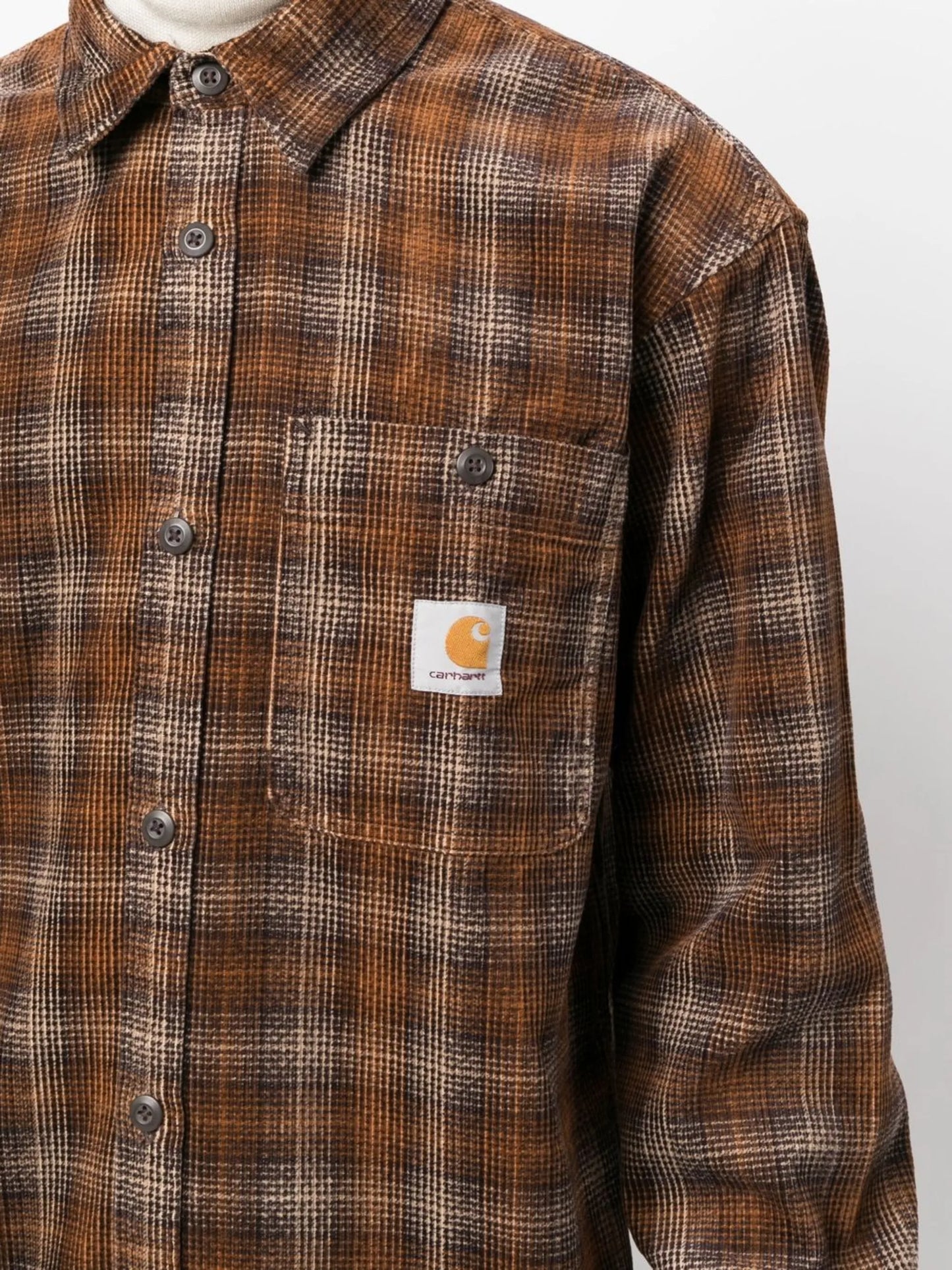 Work logo patch cotton shirt