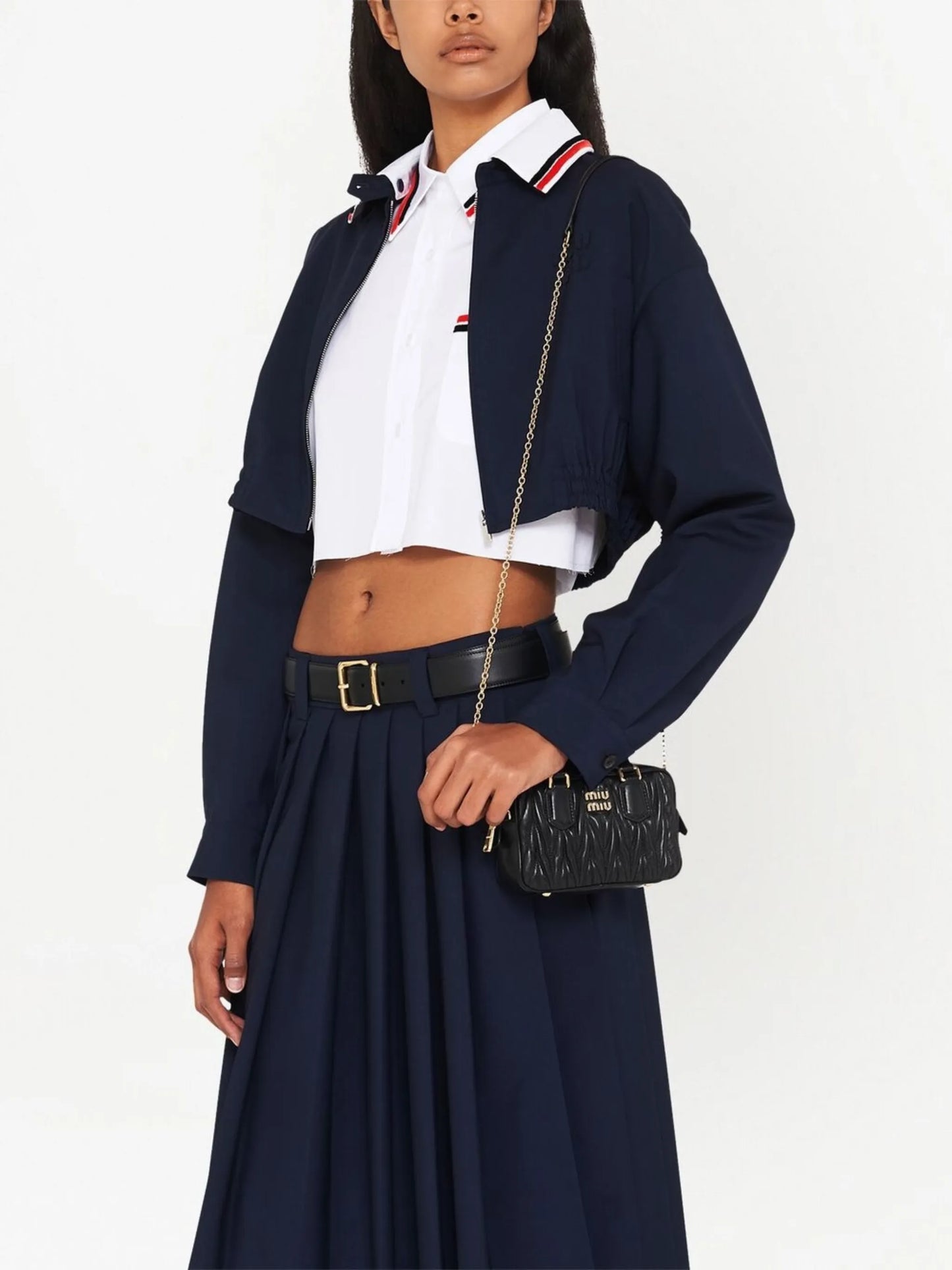 Matelassé mini tote bag