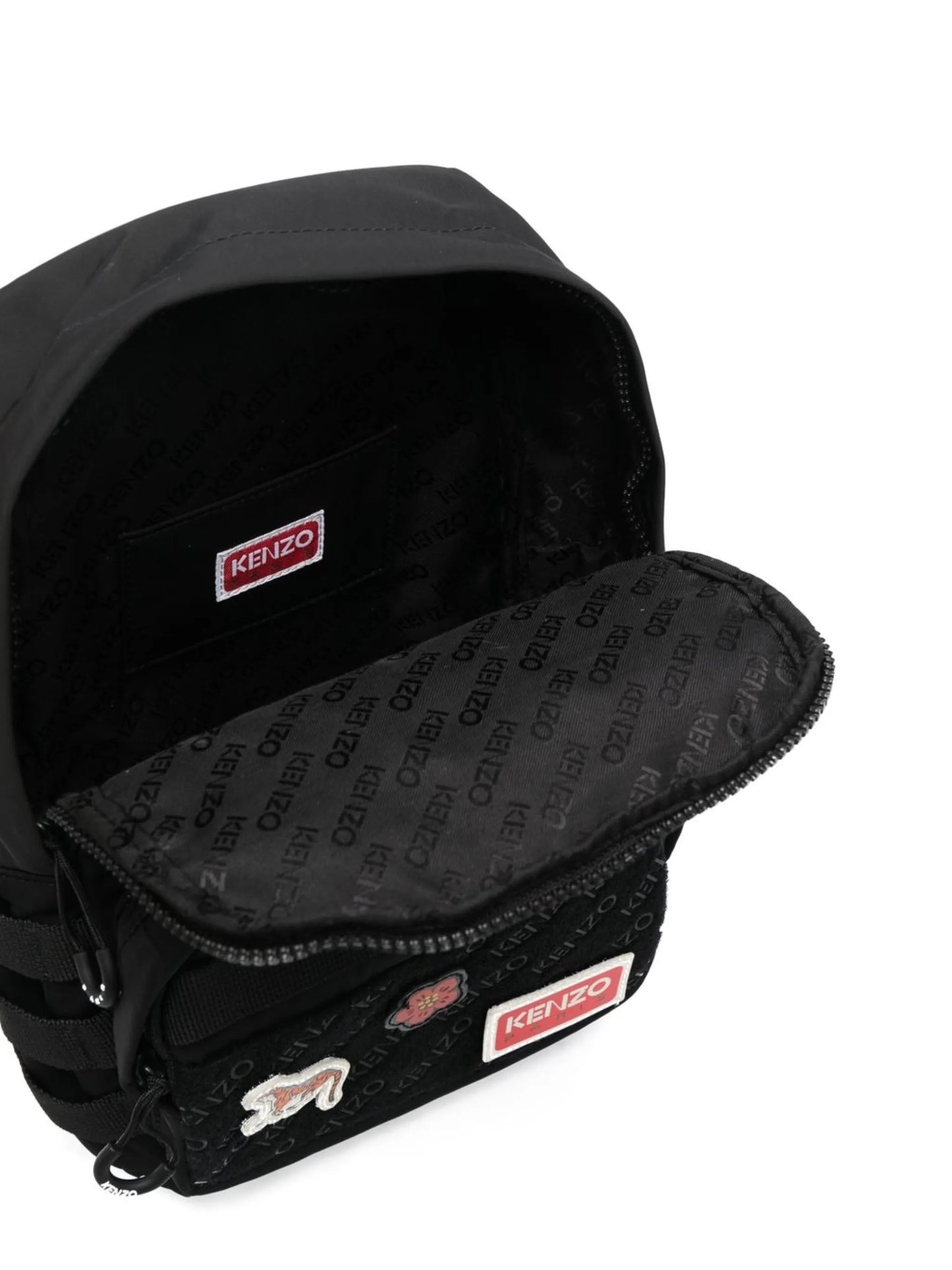 appliqué logo backpack