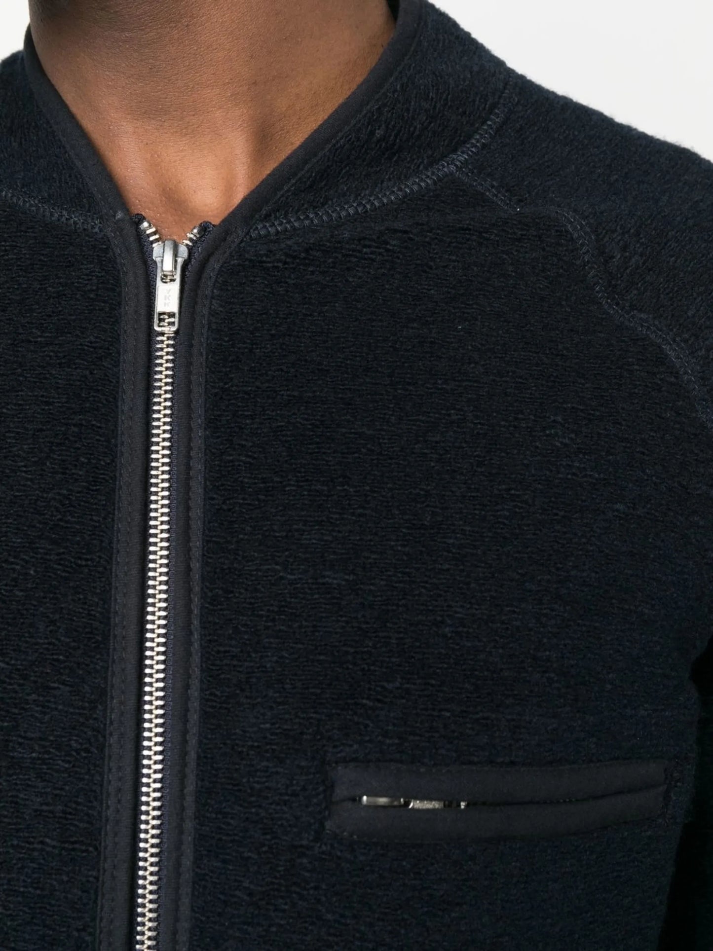 zipped fleece jacket