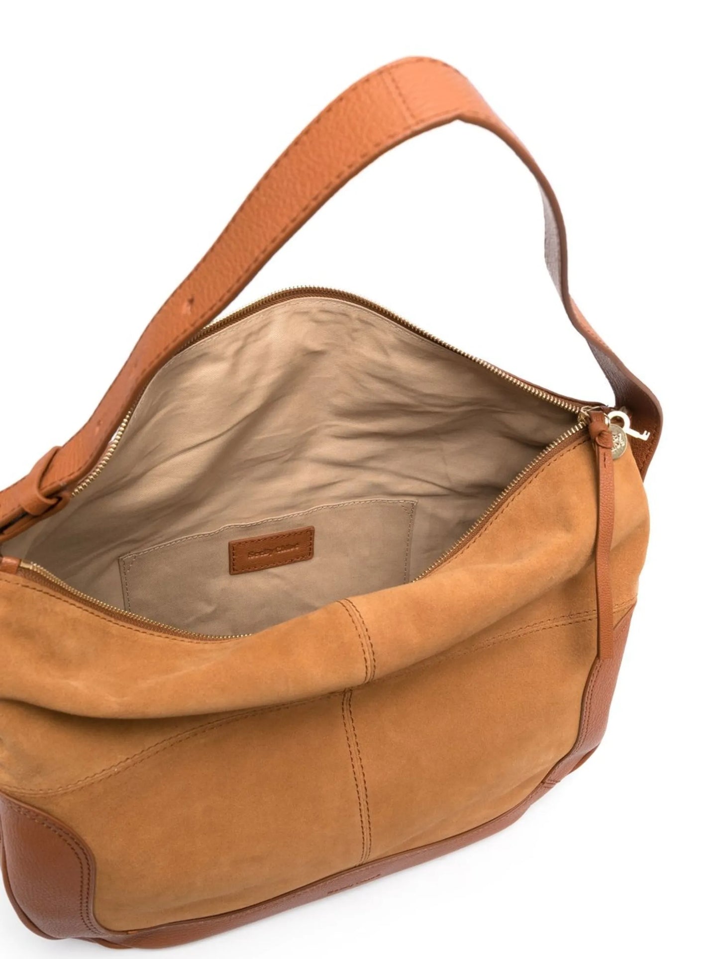 Hana panelled-leather shoulder bag