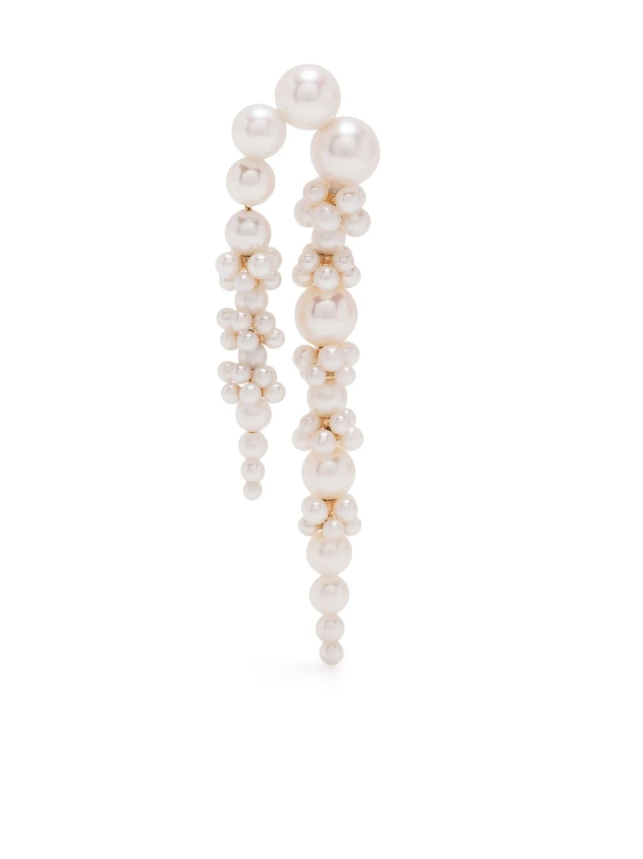 18kt yellow gold Palais de Nuit pearl drop earring