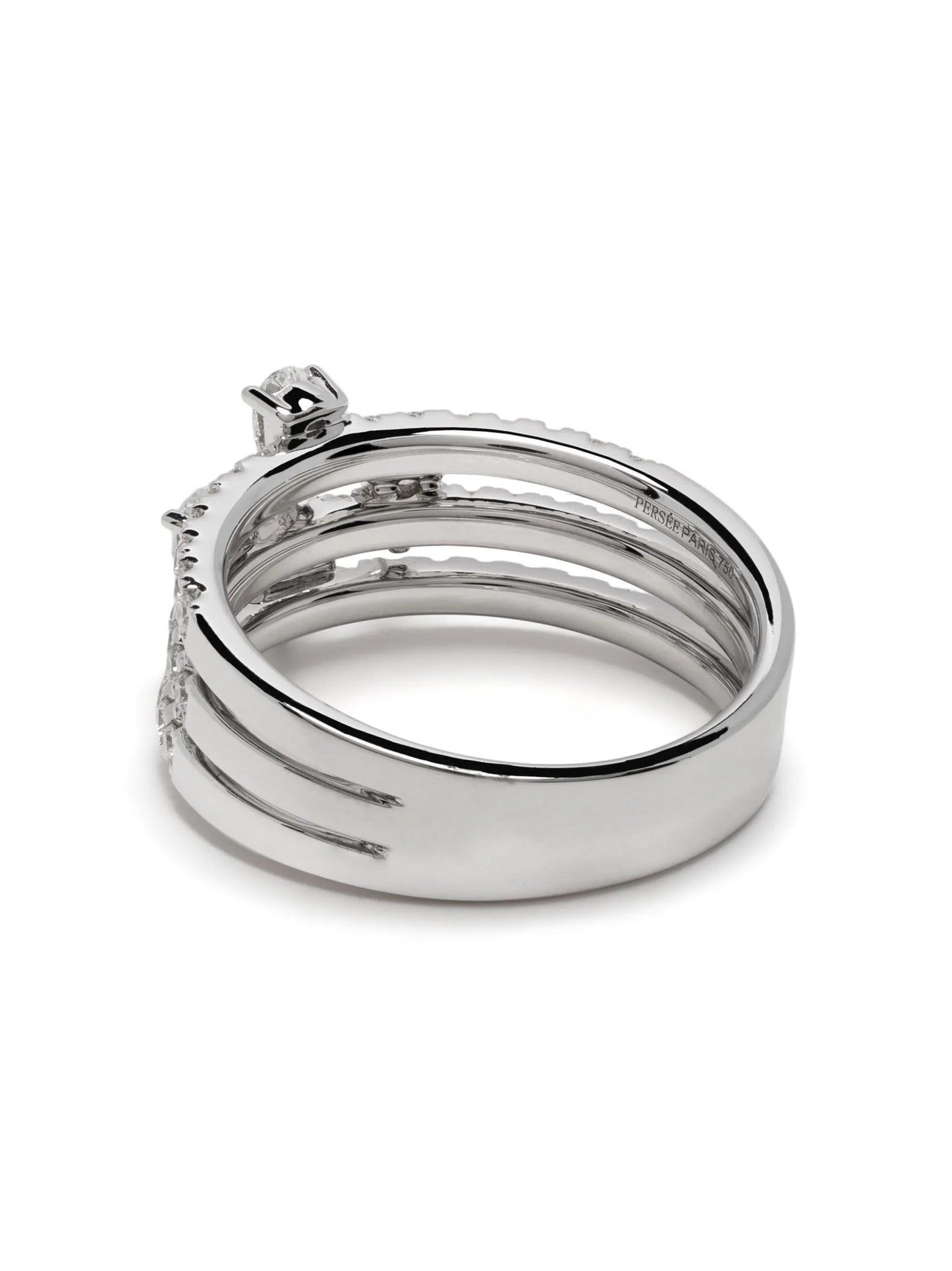 18kt white gold diamond ring