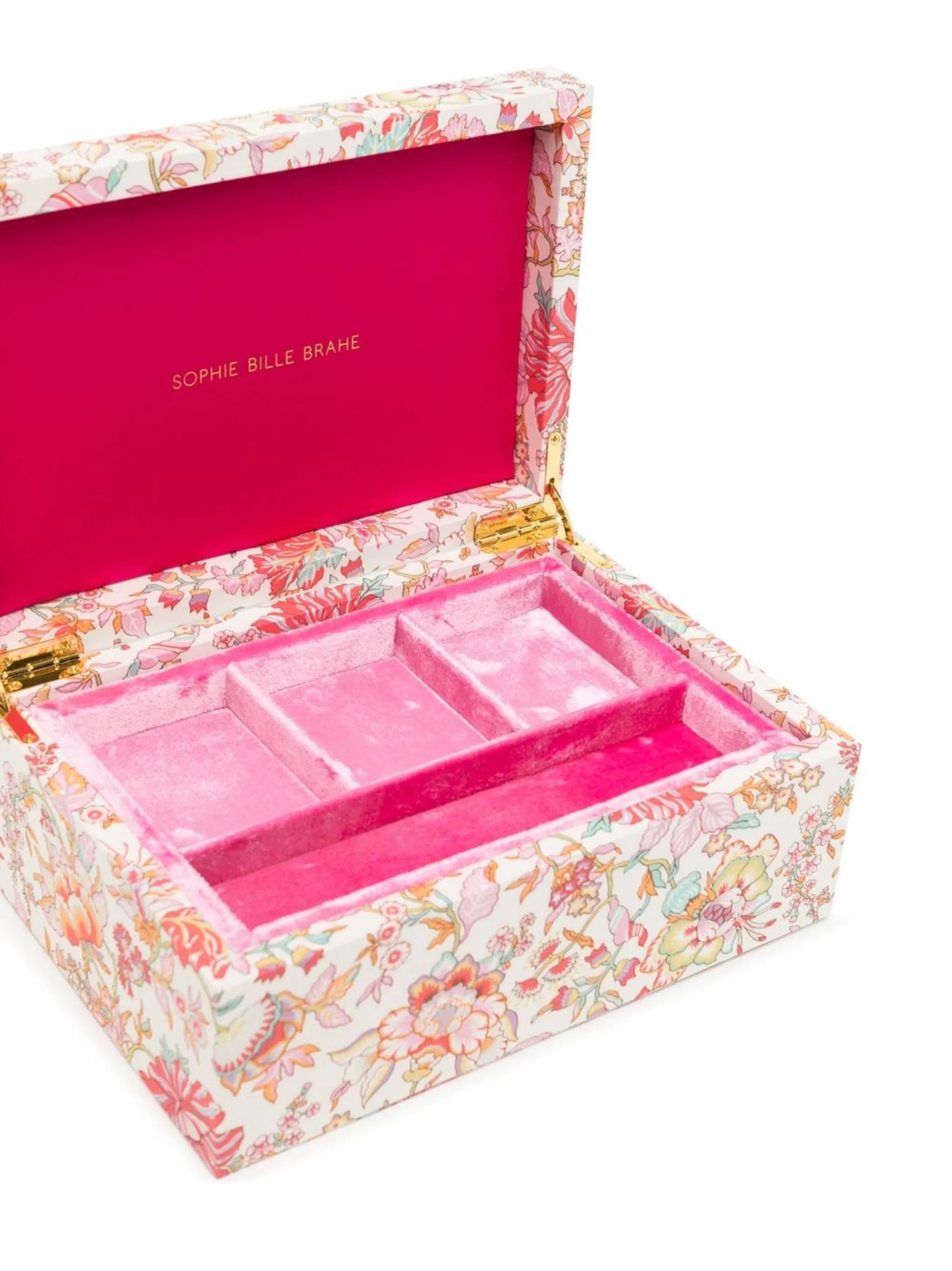 floral-print jewellery box