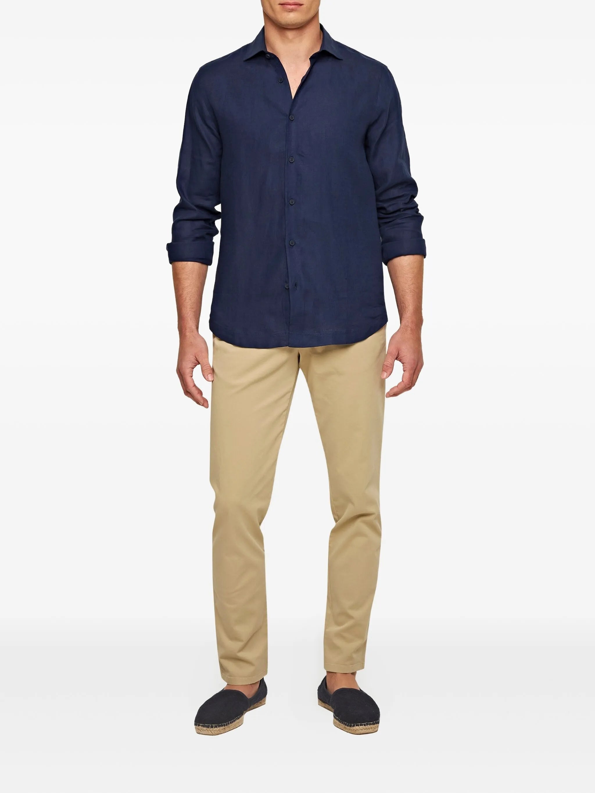 Fallon mid-rise straight-leg trousers
