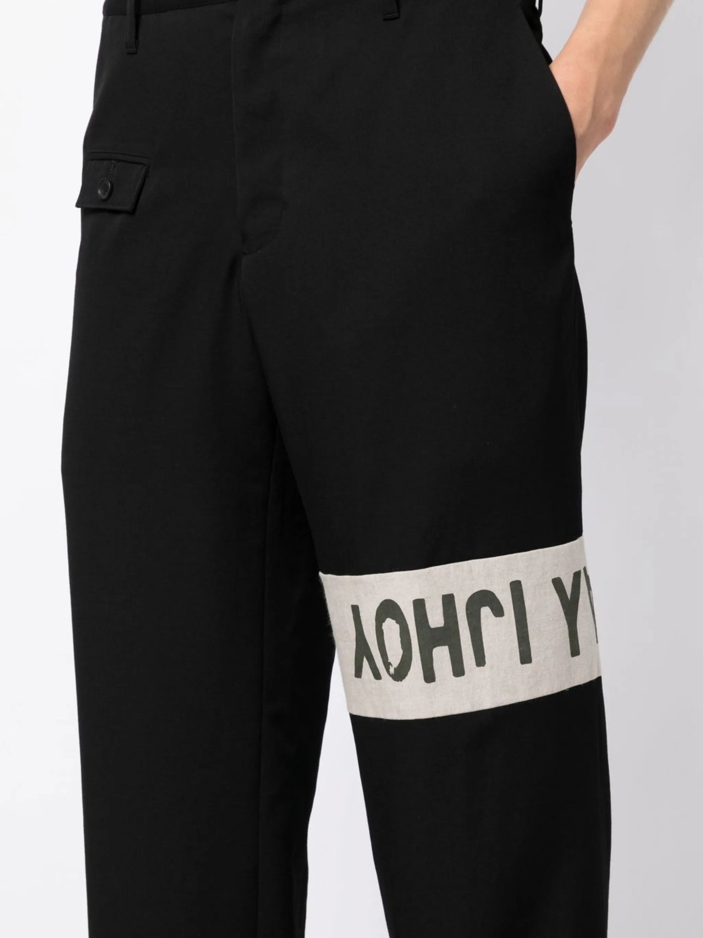 logo straight-leg trousers