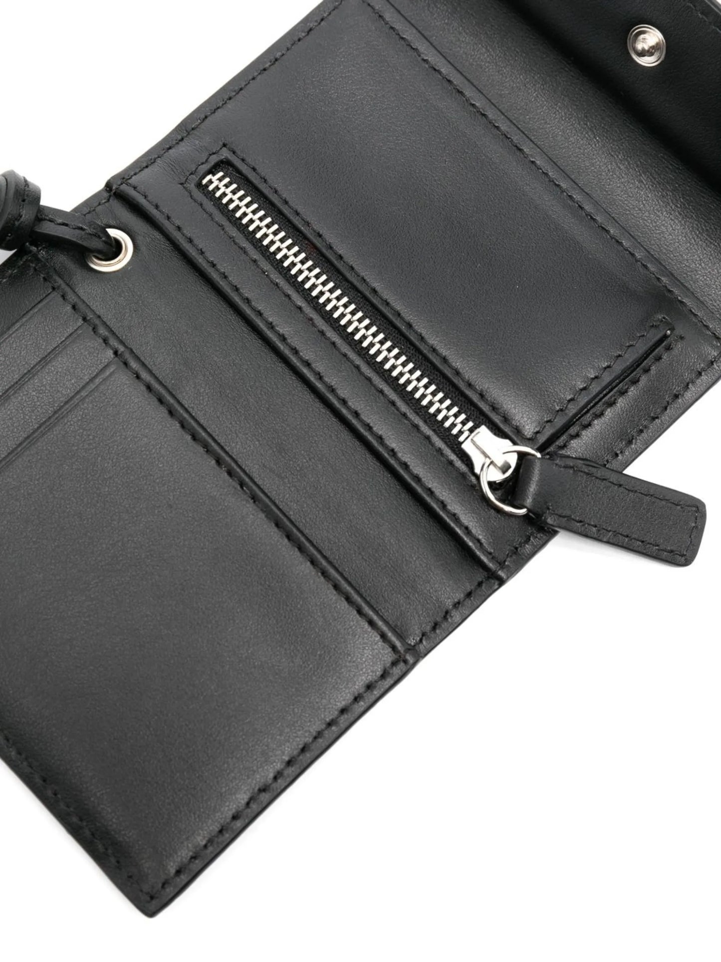 logo-detail leather wallet