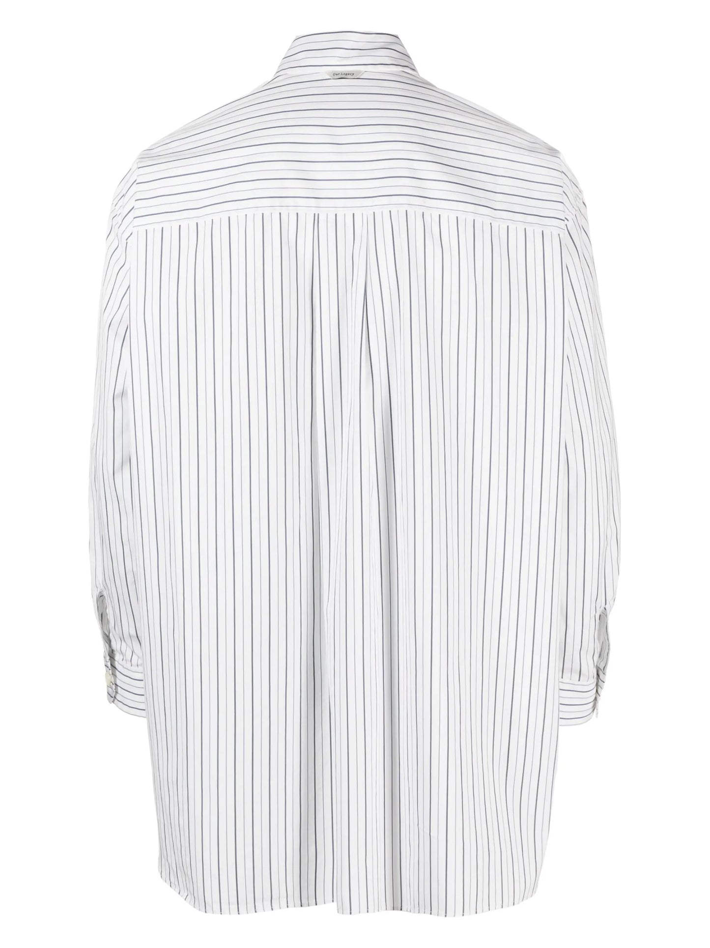 striped long-sleeve cotton shirt