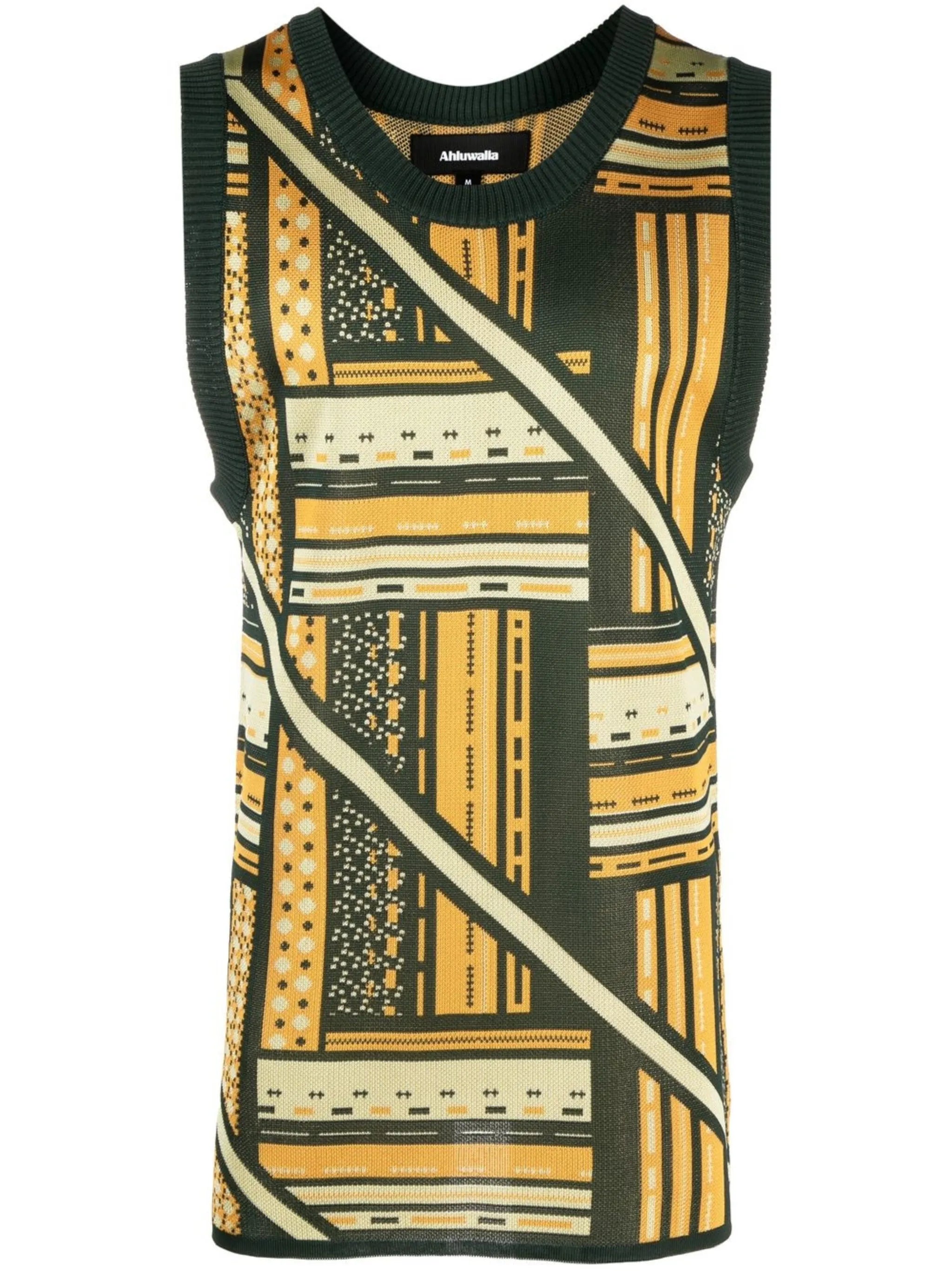 graphic-print tank top