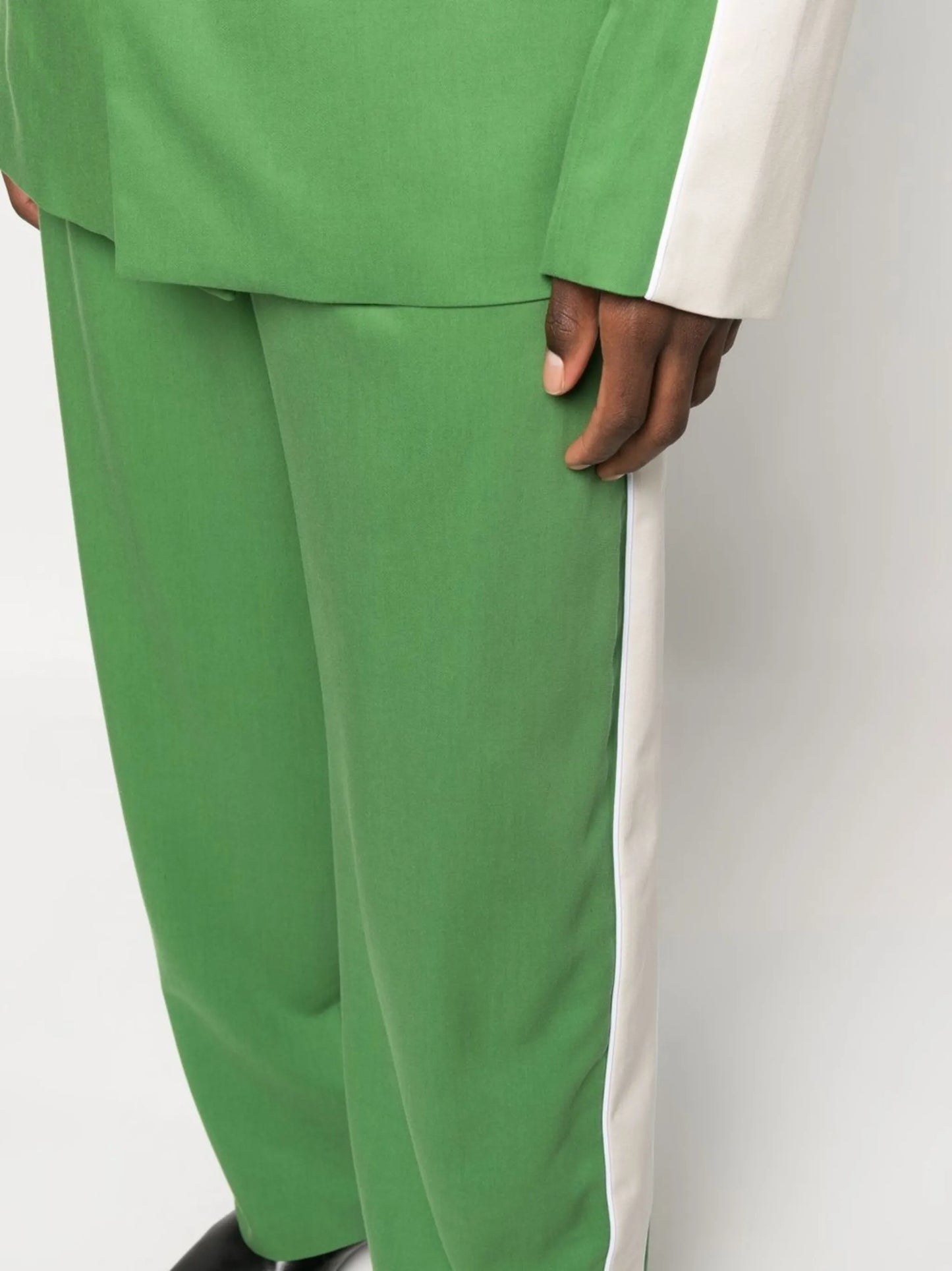 wide-leg tailores trousers
