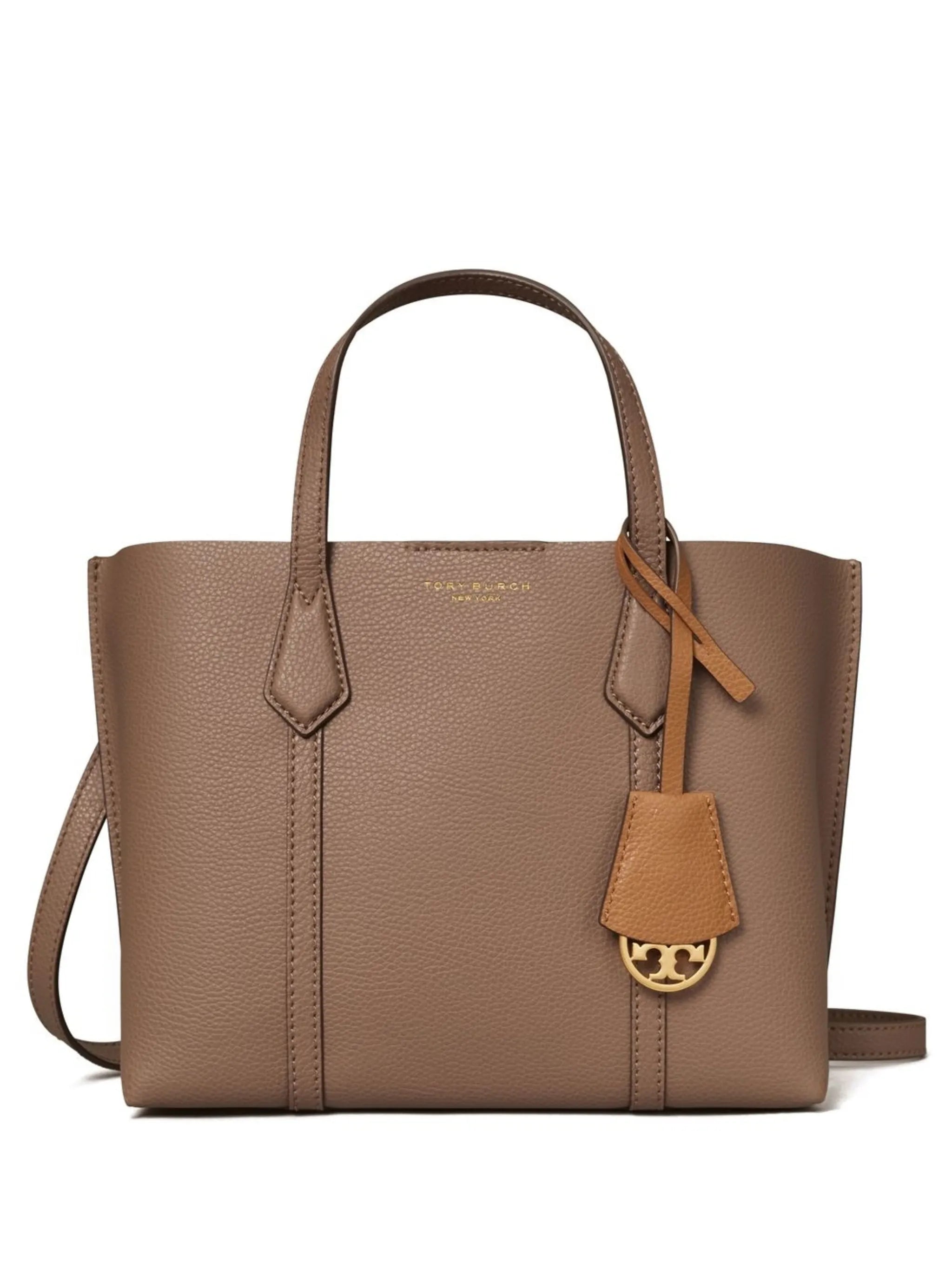 leather logo-print bag