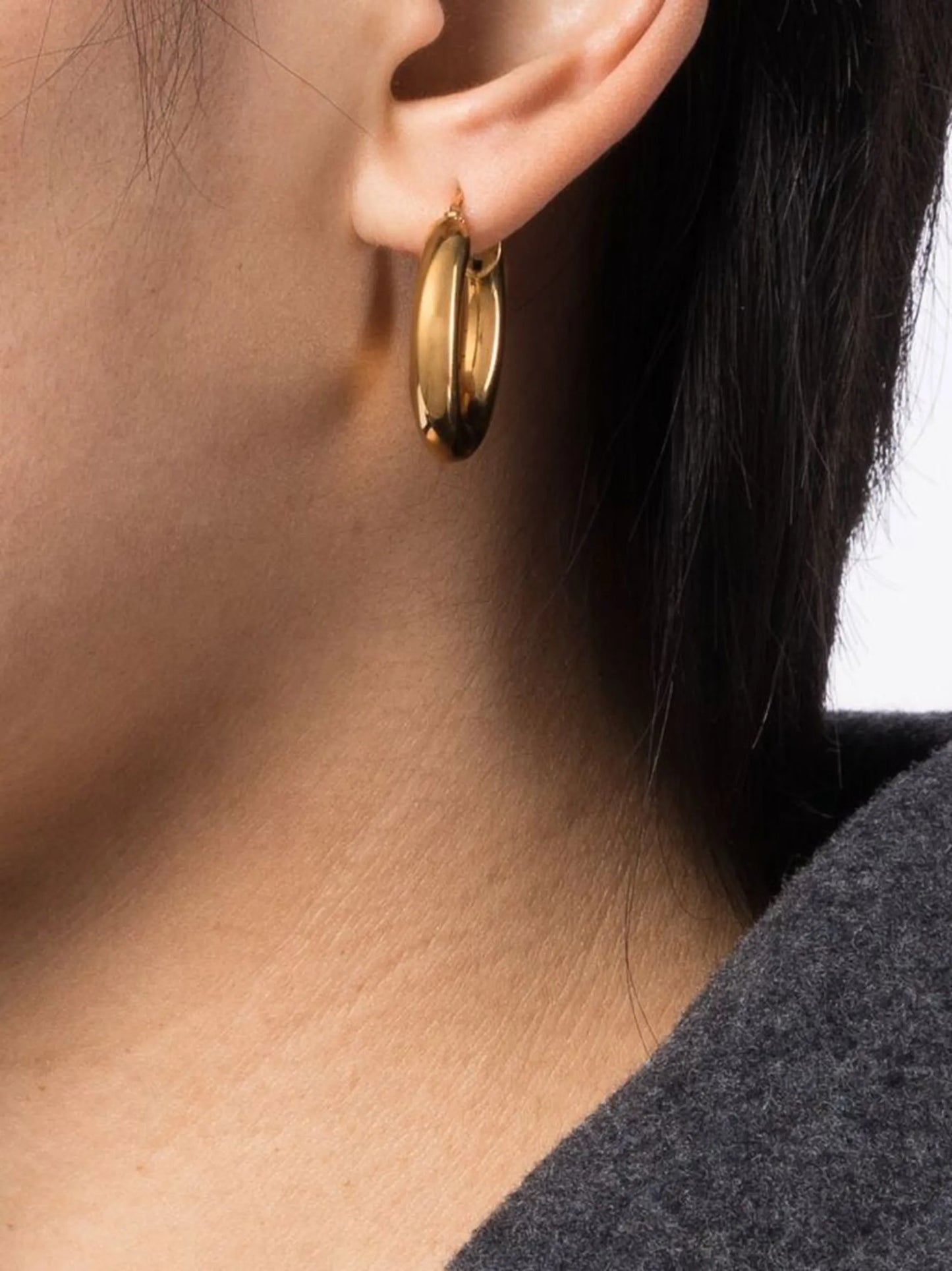 medium hoop earrings