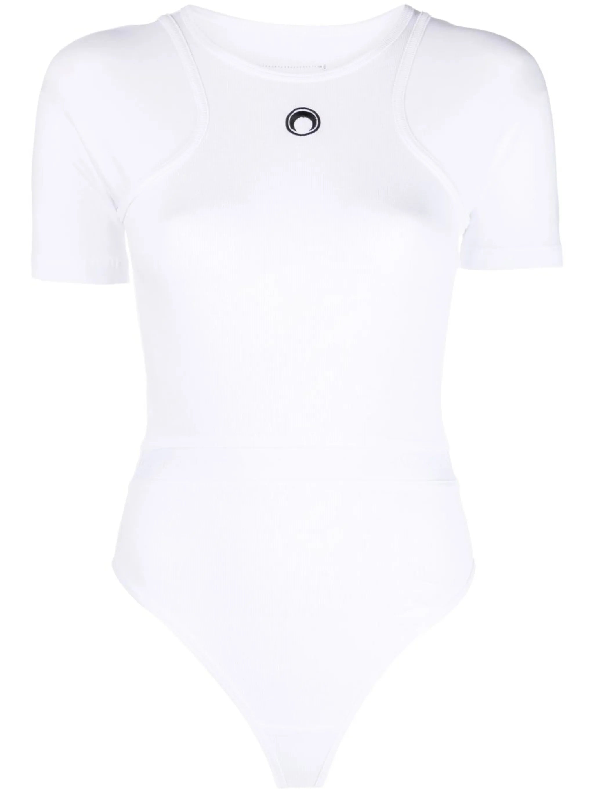 logo-print organic-cotton bodysuit
