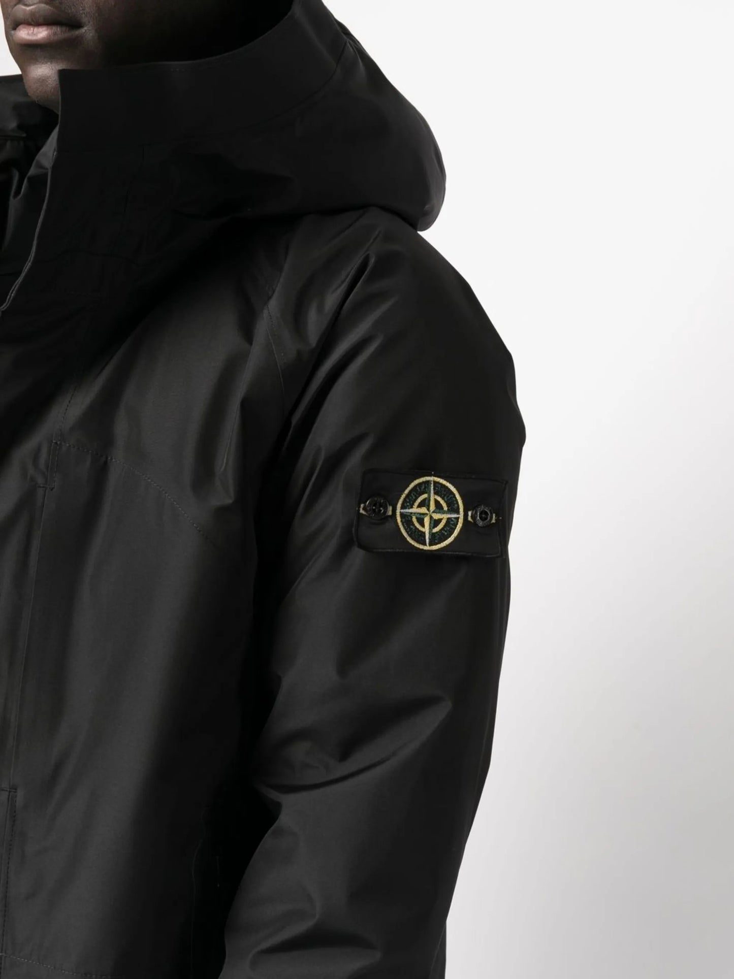 Compass hooded puffer jacket