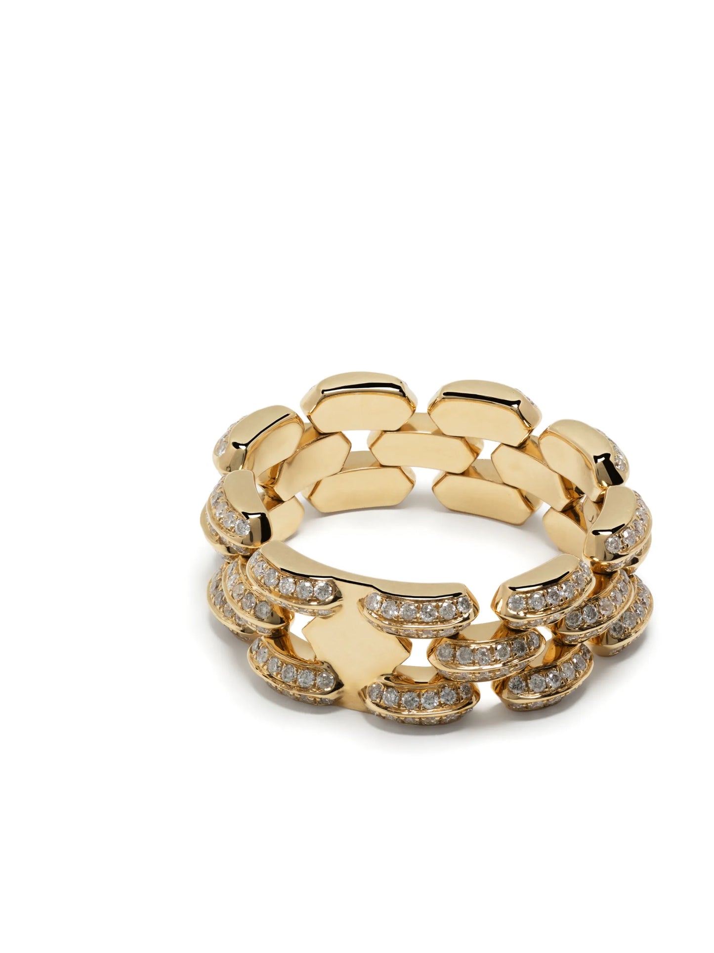18kt yellow gold Cleo diamond ring