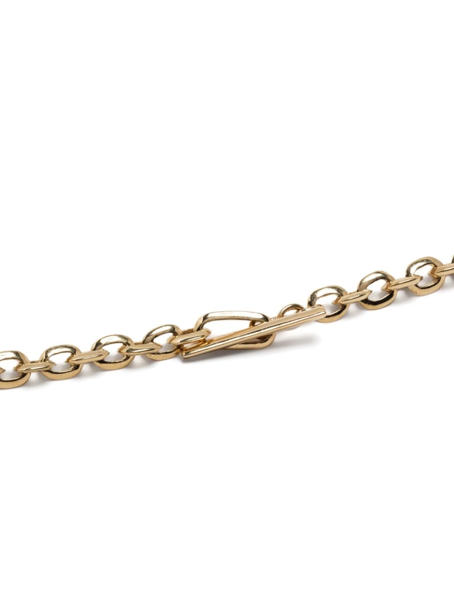 18kt yellow gold XS Knife Edge diamond necklace