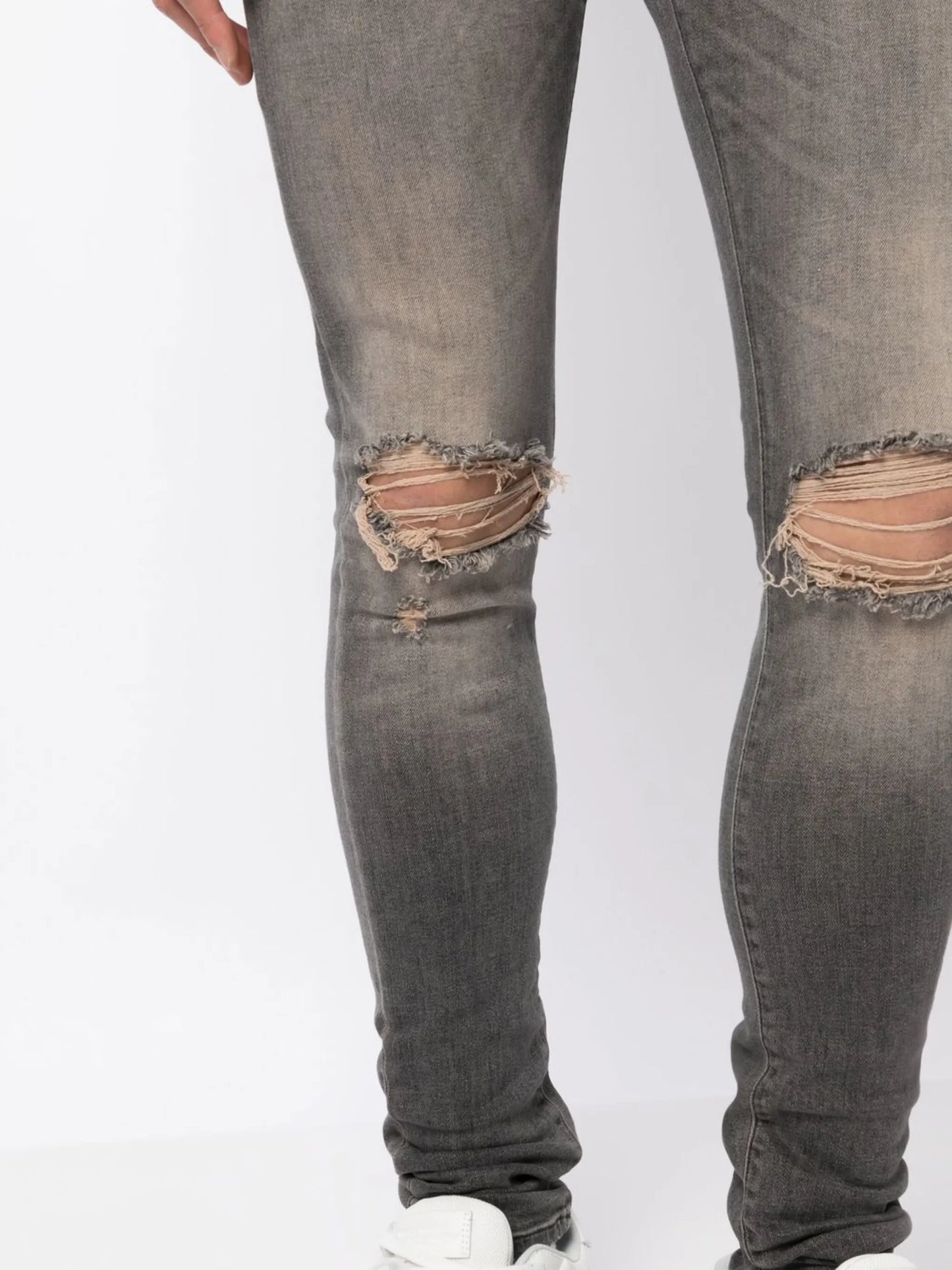 ripped-detail skinny jeans