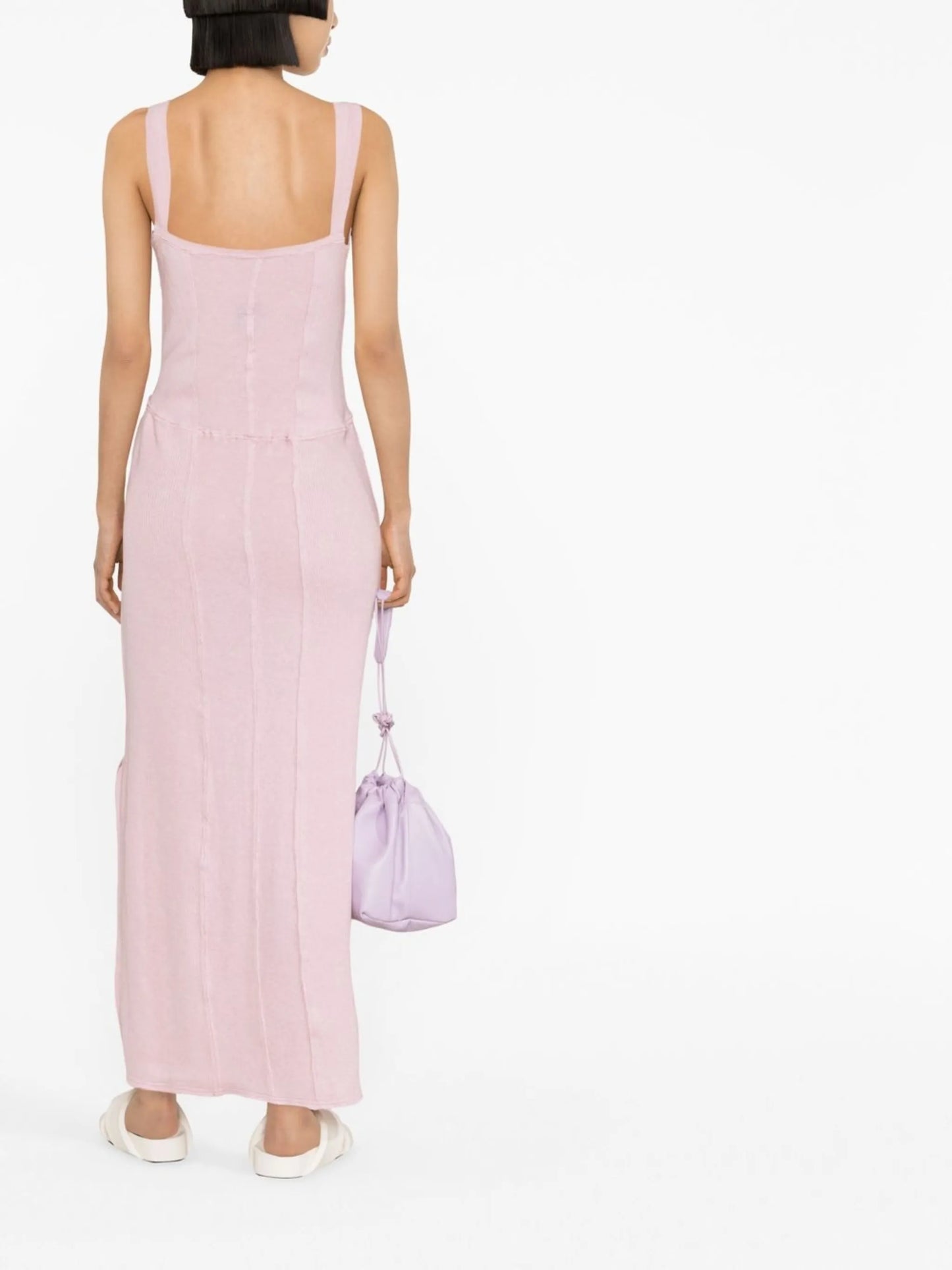 Knit corset-style slip dress