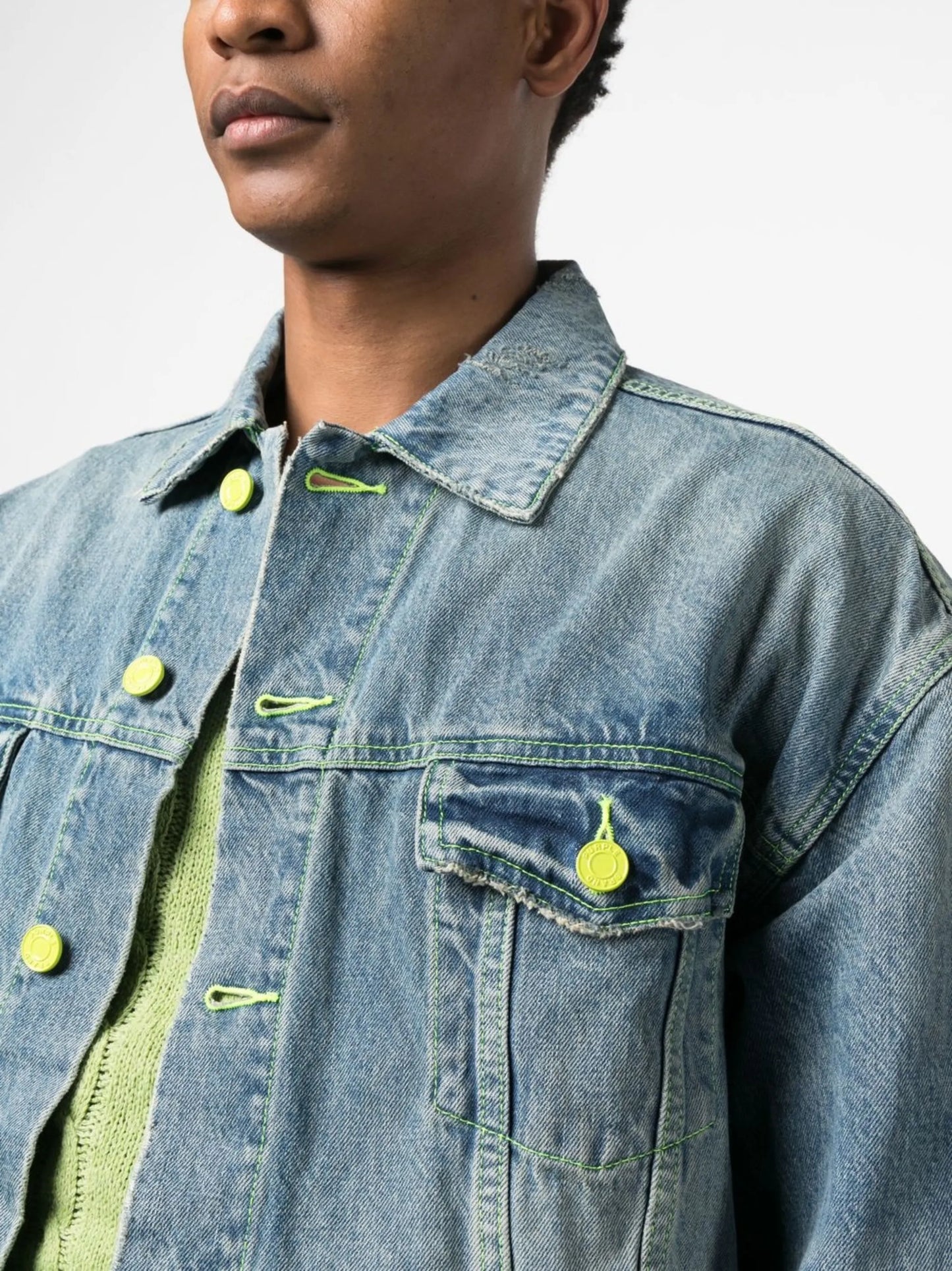vintage washed denim jacket