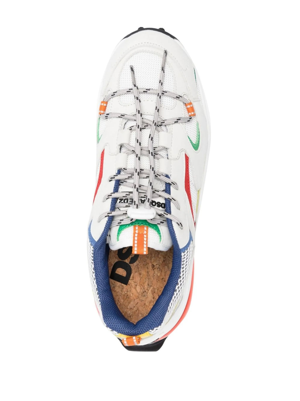 multi-panel lace-up sneakers