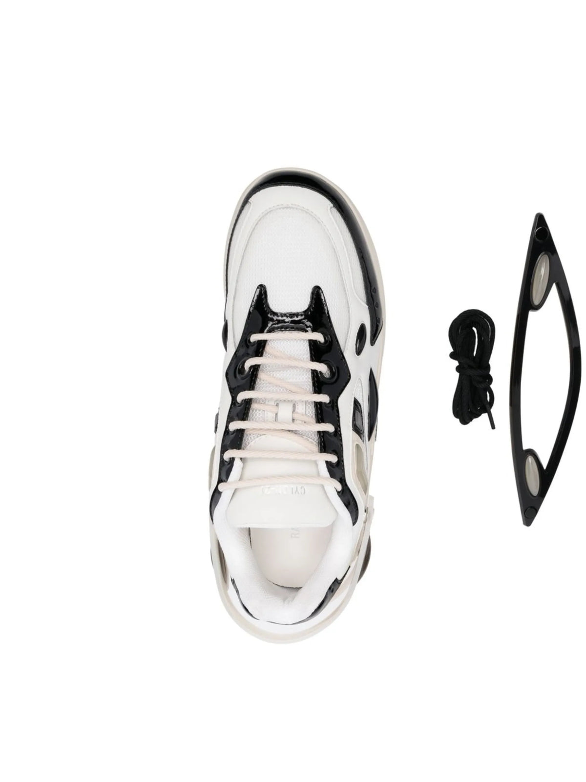multi-panel lace-up sneakers