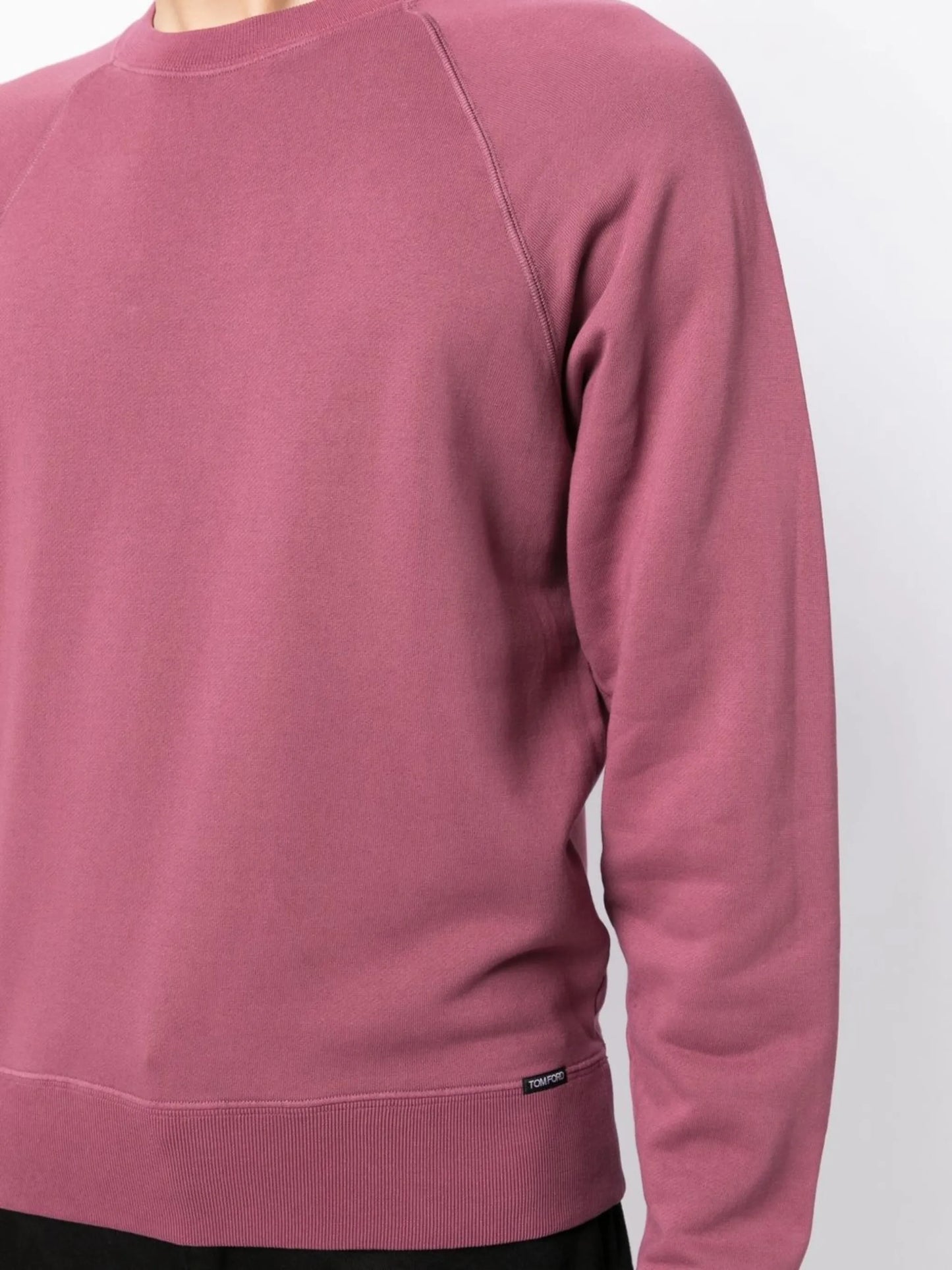 crew-neck cotton jumper